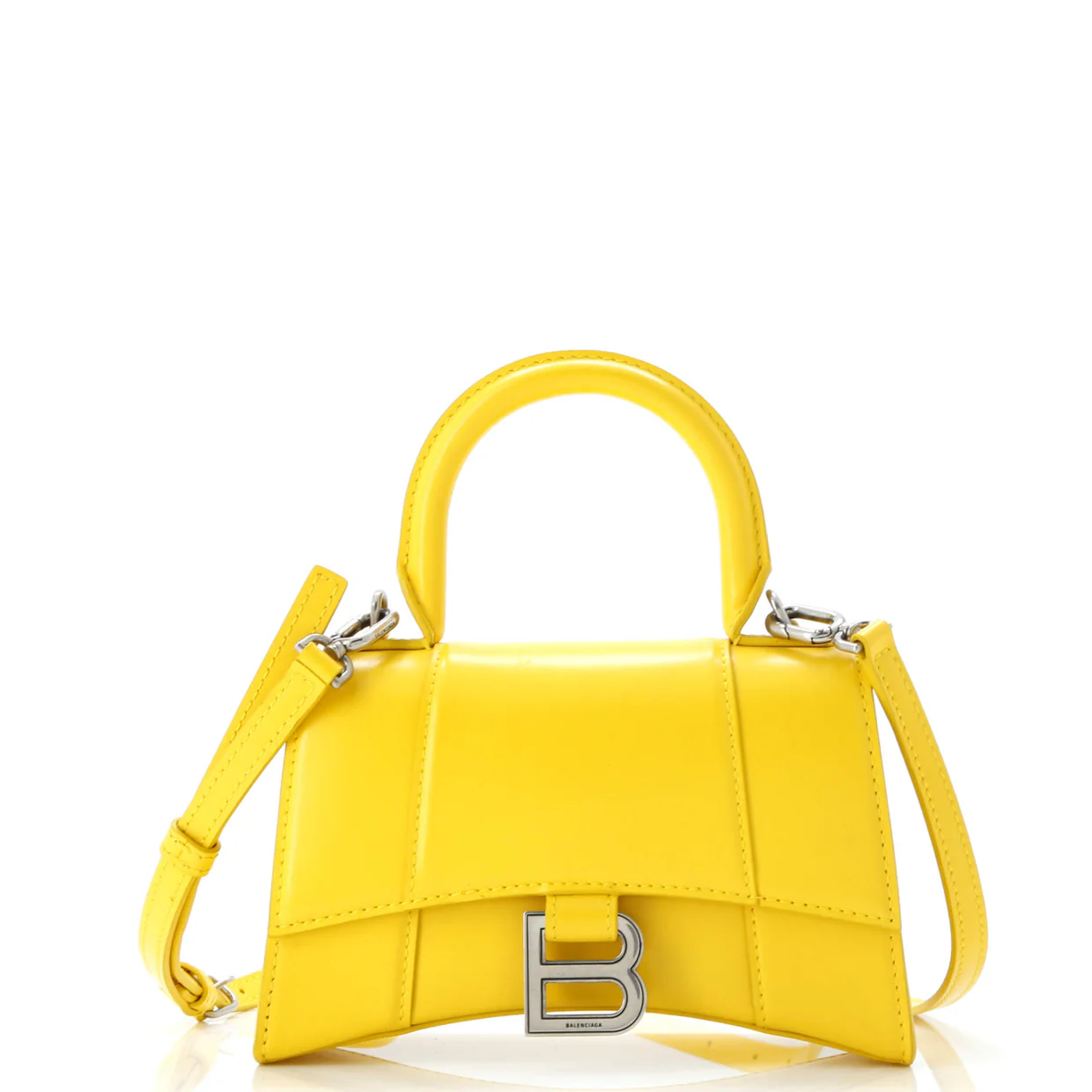 Hourglass Top Handle Bag Leather XS - Deep Luxury