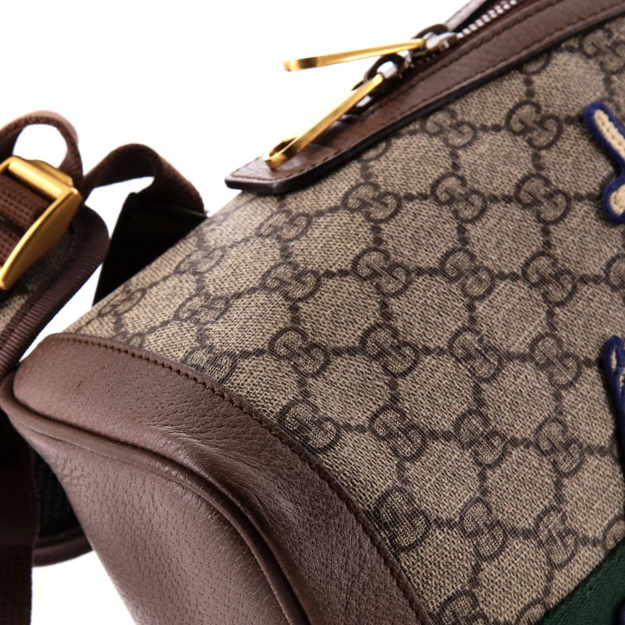 Disney Three Little Pigs Ophidia Backpack GG Coated Canvas with Applique Small - Deep Luxury