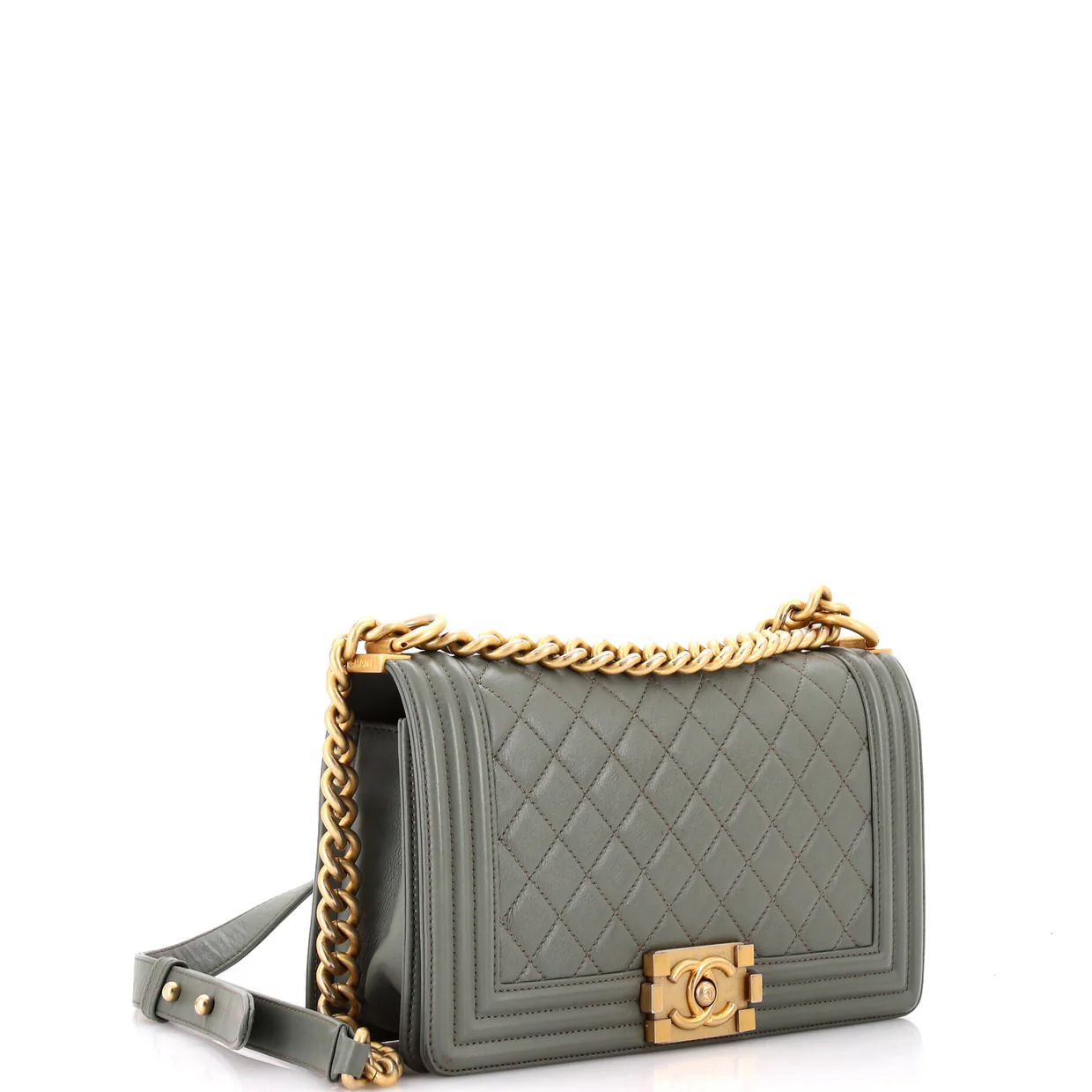 Boy Flap Bag Quilted Lambskin Old Medium - Deep Luxury