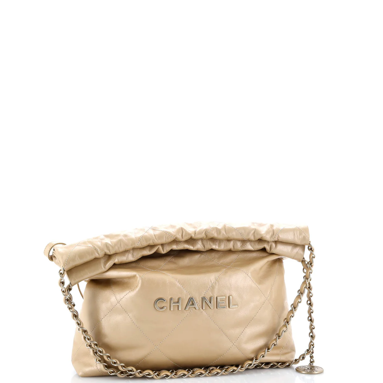 22 Chain Hobo Quilted Calfskin Small - Deep Luxury
