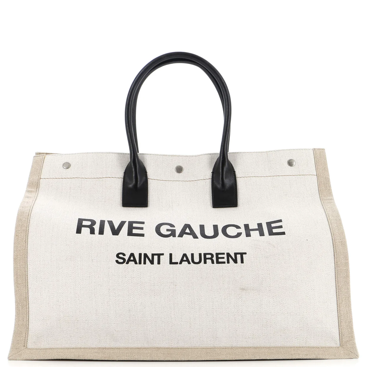 Rive Gauche Shopper Tote Canvas Large - Deep Luxury