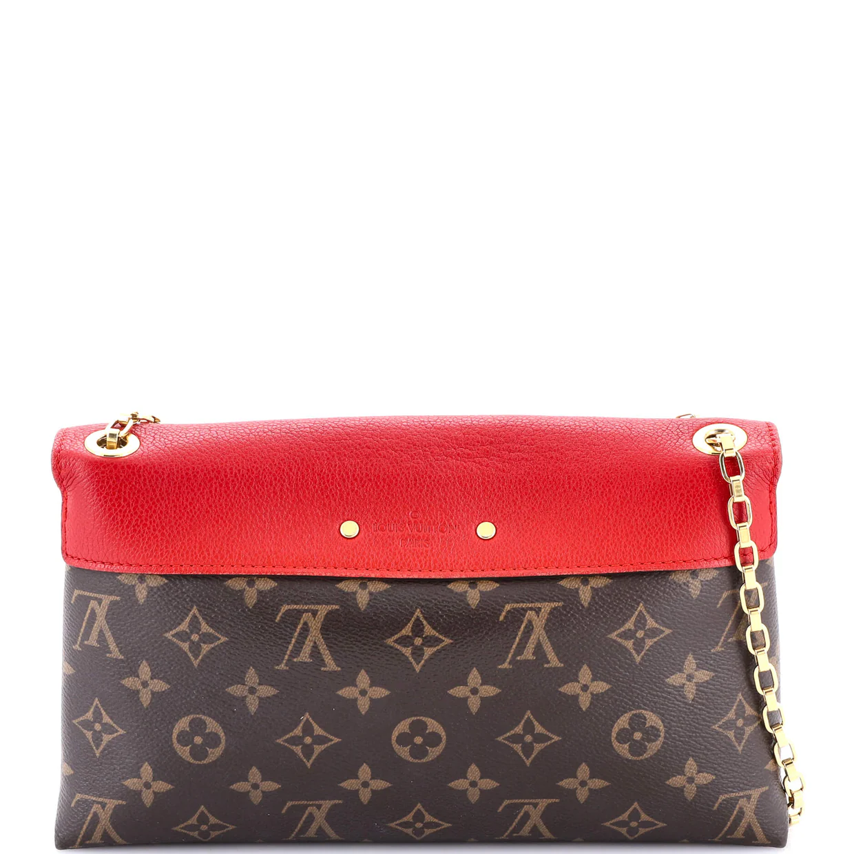 Pallas Chain Shoulder Bag Monogram Canvas and Calfskin - Deep Luxury