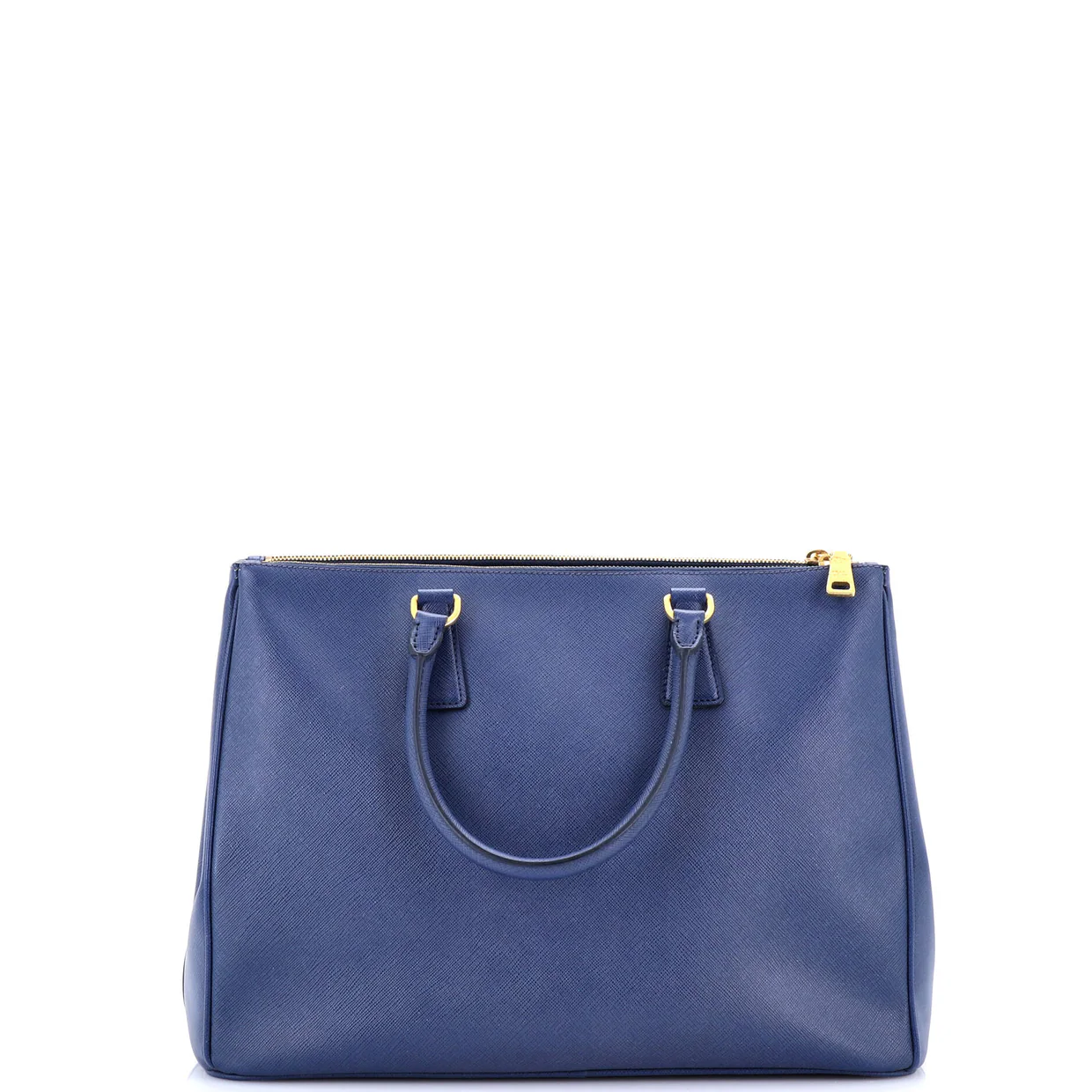 Double Zip Lux Tote Saffiano Leather Large - Deep Luxury