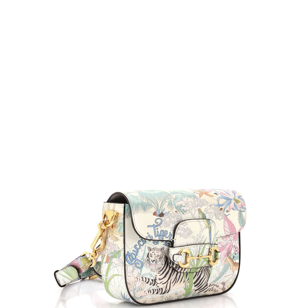 Horsebit 1955 Shoulder Bag Printed Leather Mini - Deep Luxury