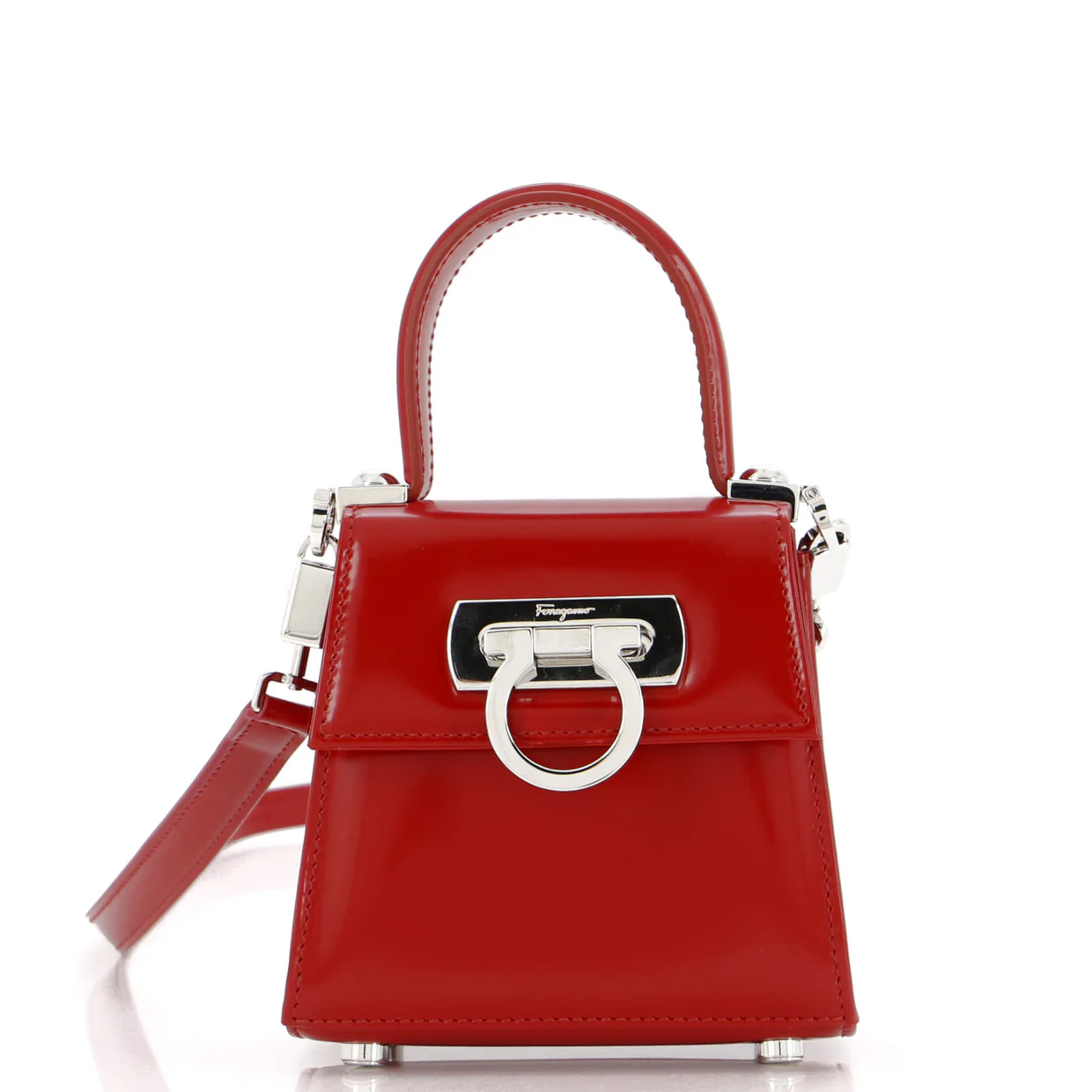 Iconic Top Handle Bag Leather XS - Deep Luxury