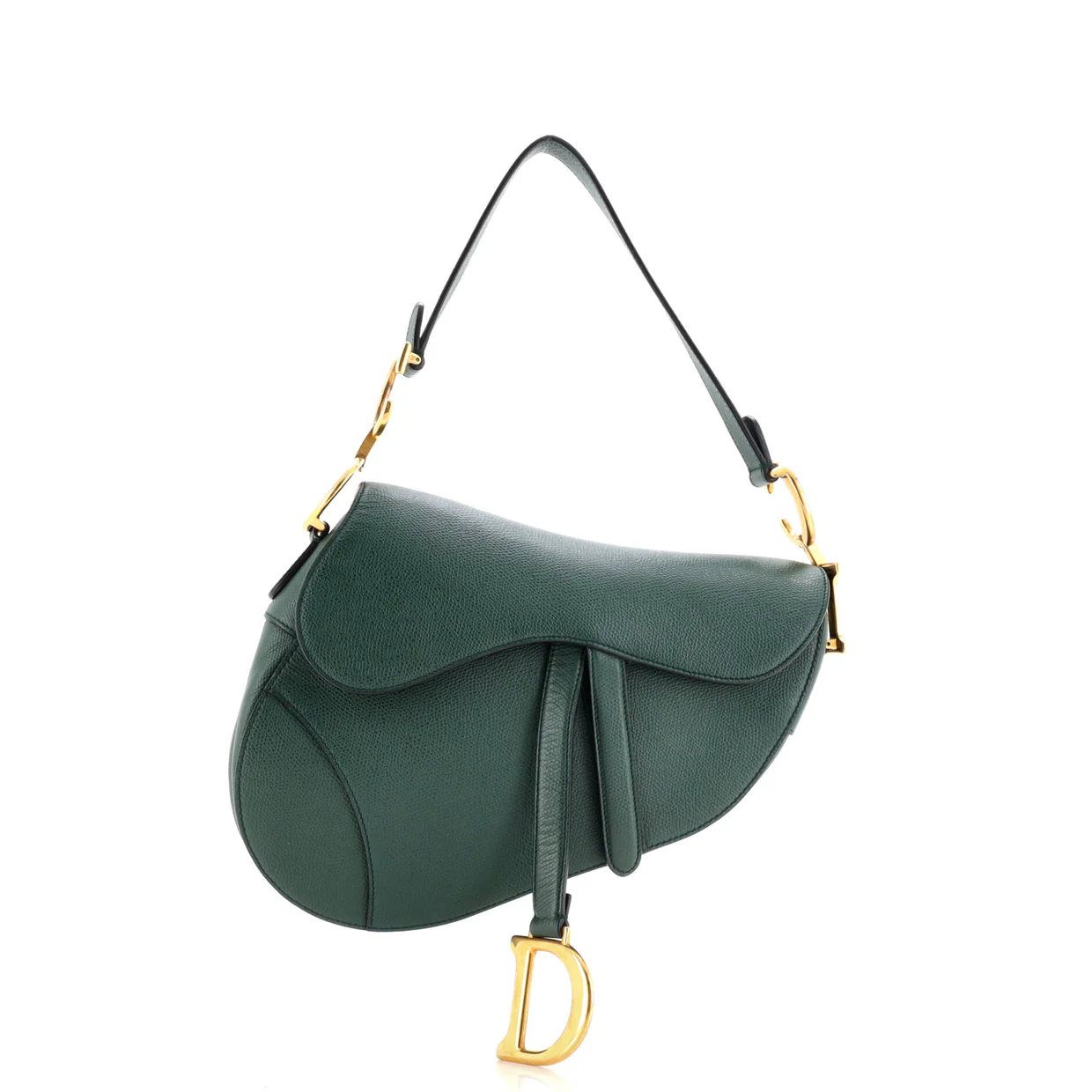 Saddle Handbag Leather Medium - Deep Luxury