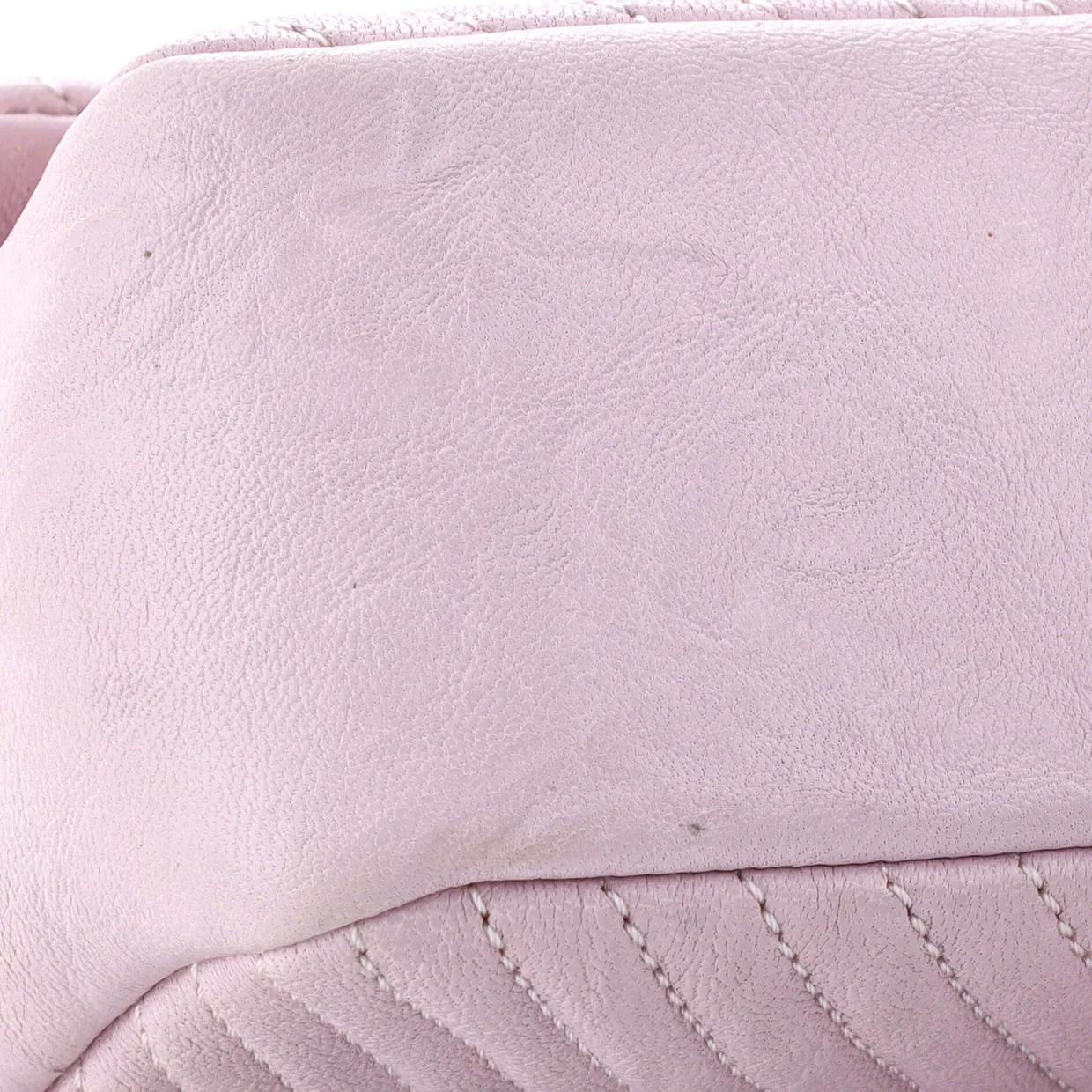 Medallion Charm Flap Bag Chevron Calfskin Small - Deep Luxury