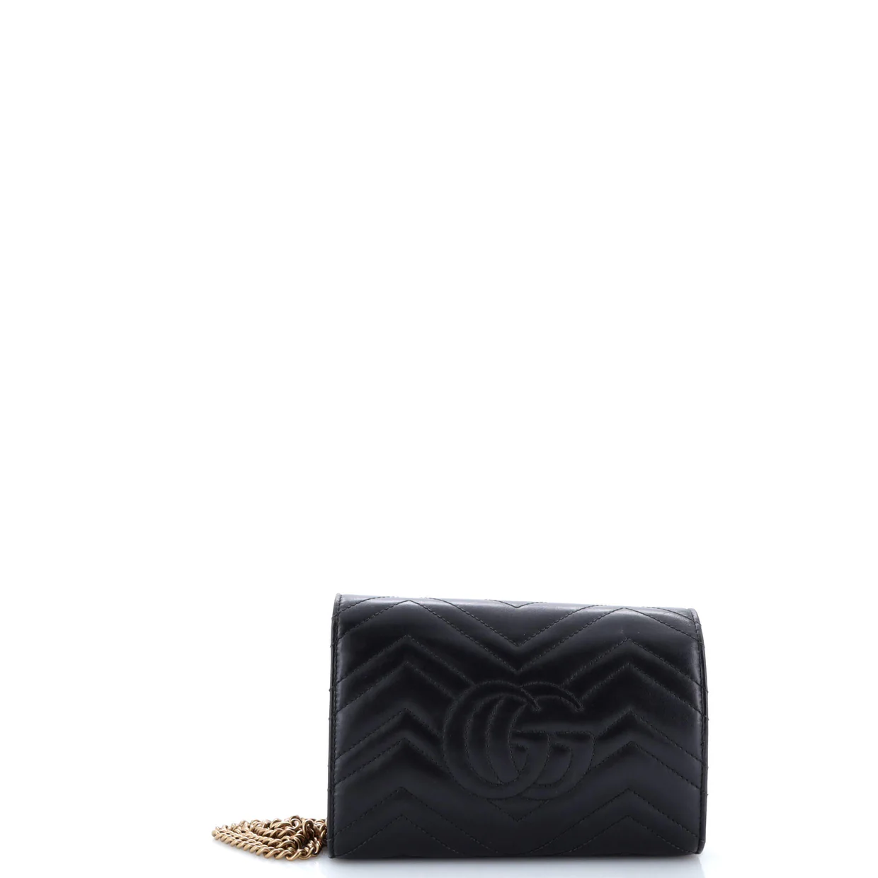 GG Marmont Chain Wallet Matelasse Leather Mini - Deep Luxury