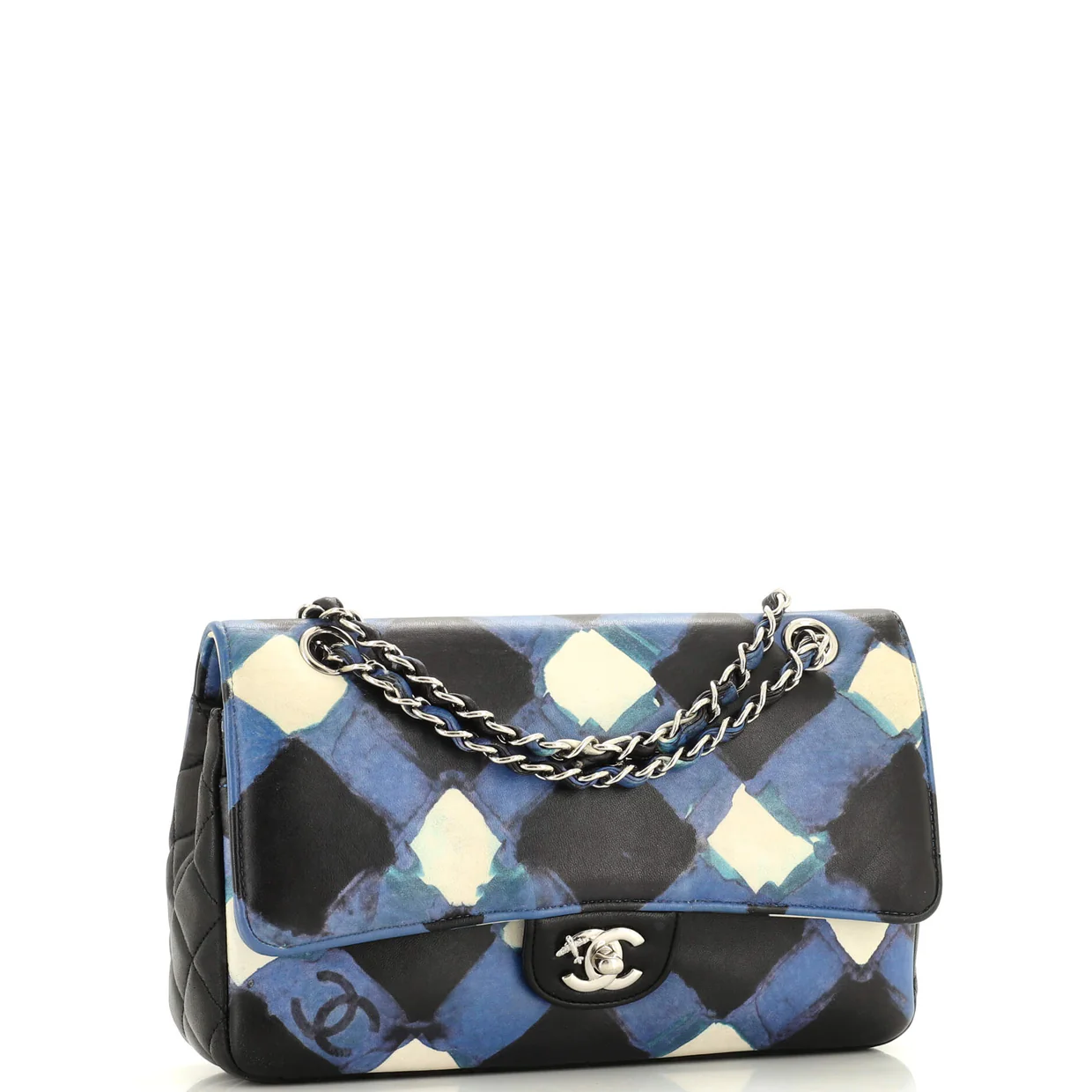 Airlines Classic Double Flap Bag Printed Lambskin Medium - Deep Luxury