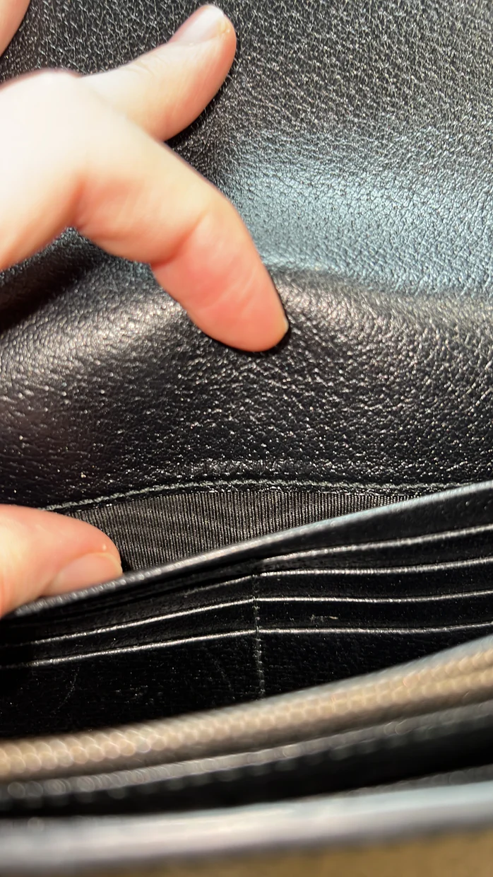 Dionysus Web Chain Wallet Leather Small - Deep Luxury