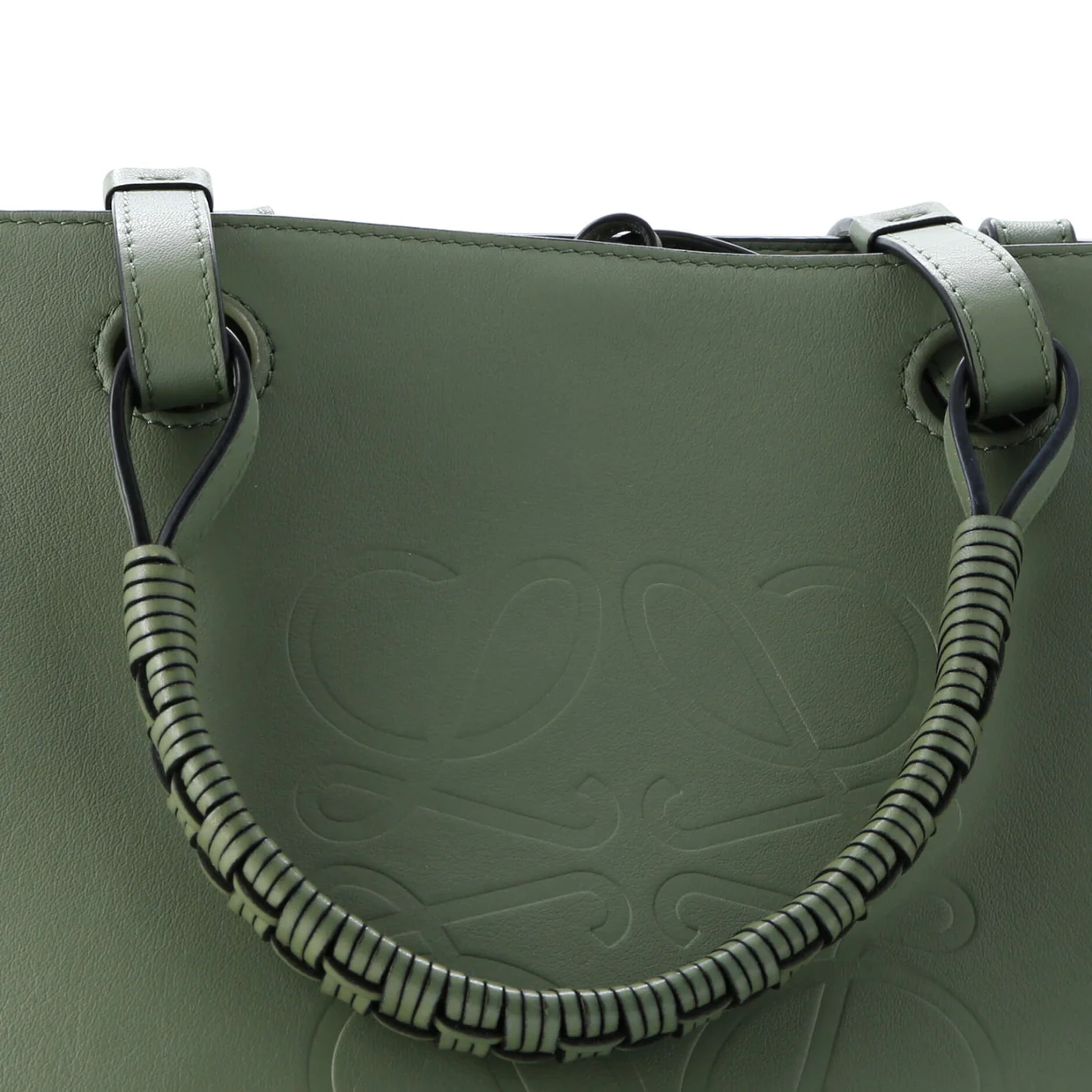 Anagram Tote Leather Small - Deep Luxury