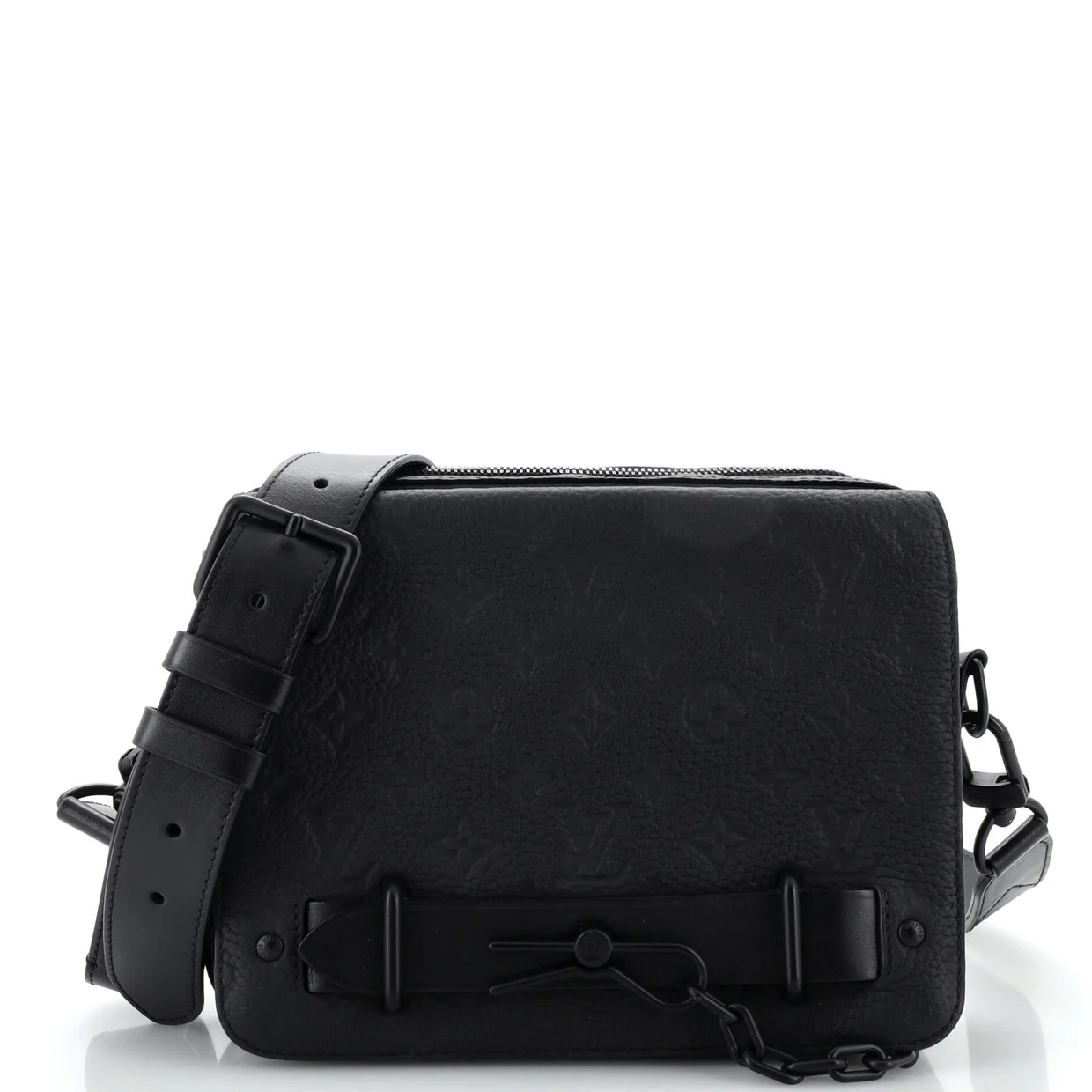 Steamer Messenger Bag Monogram Taurillon Leather - Deep Luxury