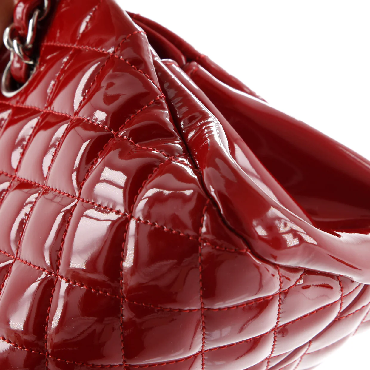 Just Mademoiselle Bag Quilted Patent Medium - Deep Luxury