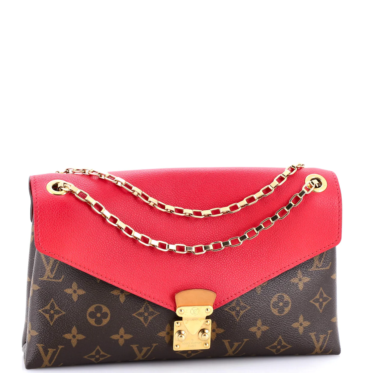 Pallas Chain Shoulder Bag Monogram Canvas and Calfskin - Deep Luxury