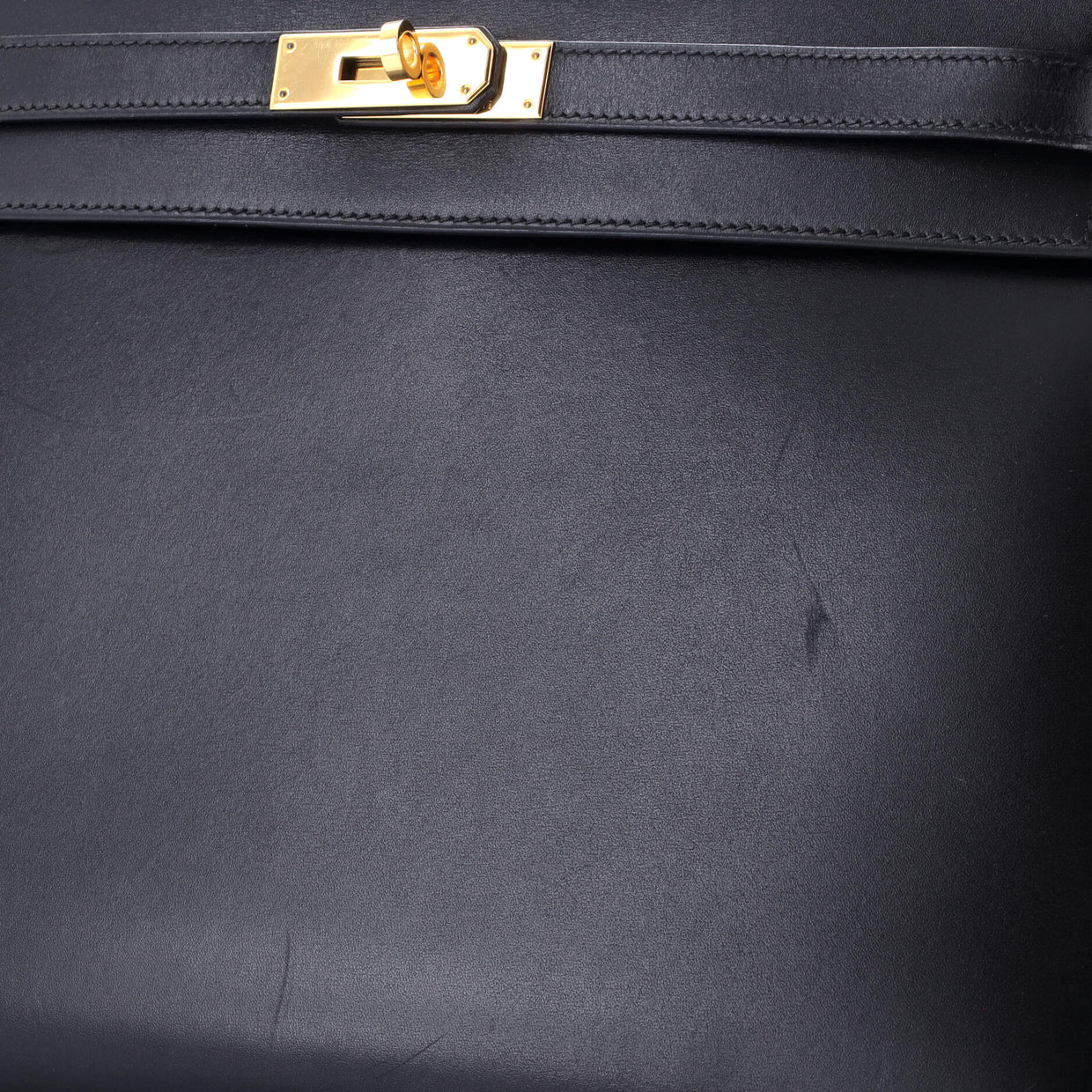 Kelly Handbag Noir Box Calf with Gold Hardware 35 - Deep Luxury