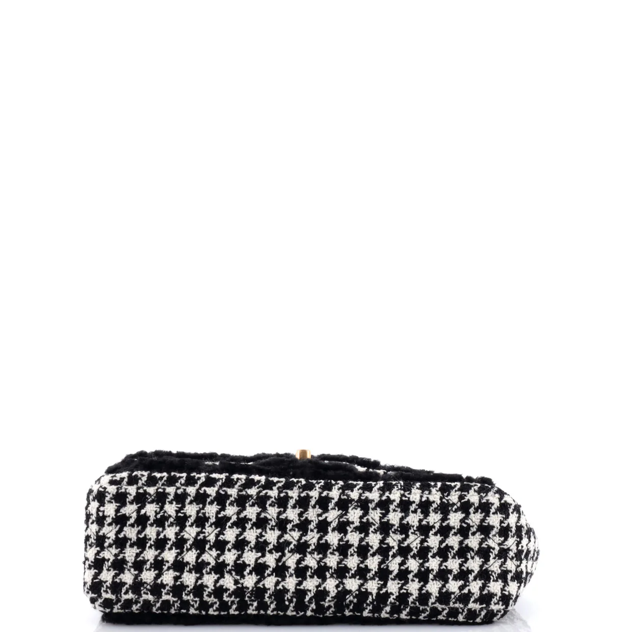 CC Flap Bag Quilted Shearling and Tweed Medium - Deep Luxury