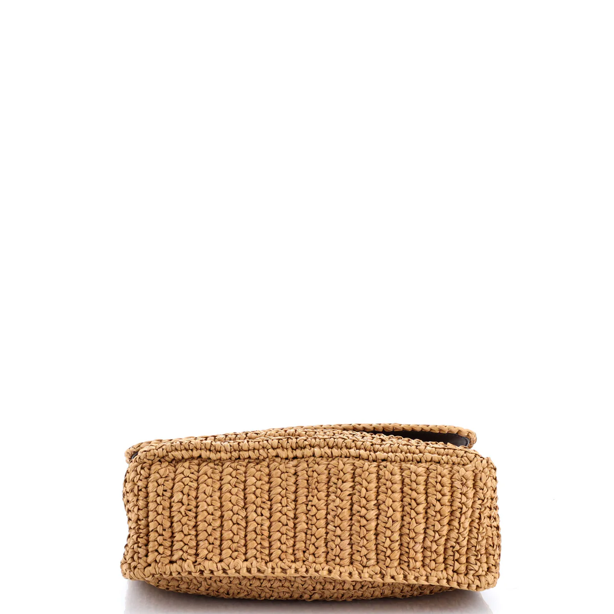 Niki Chain Flap Bag Raffia Medium - Deep Luxury