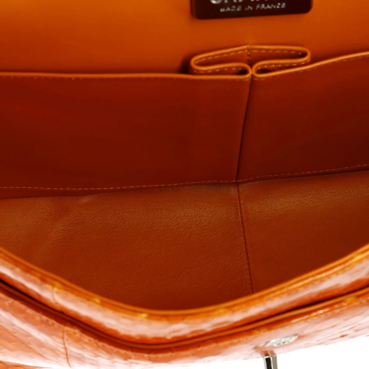 Classic Double Flap Bag Python Jumbo - Deep Luxury