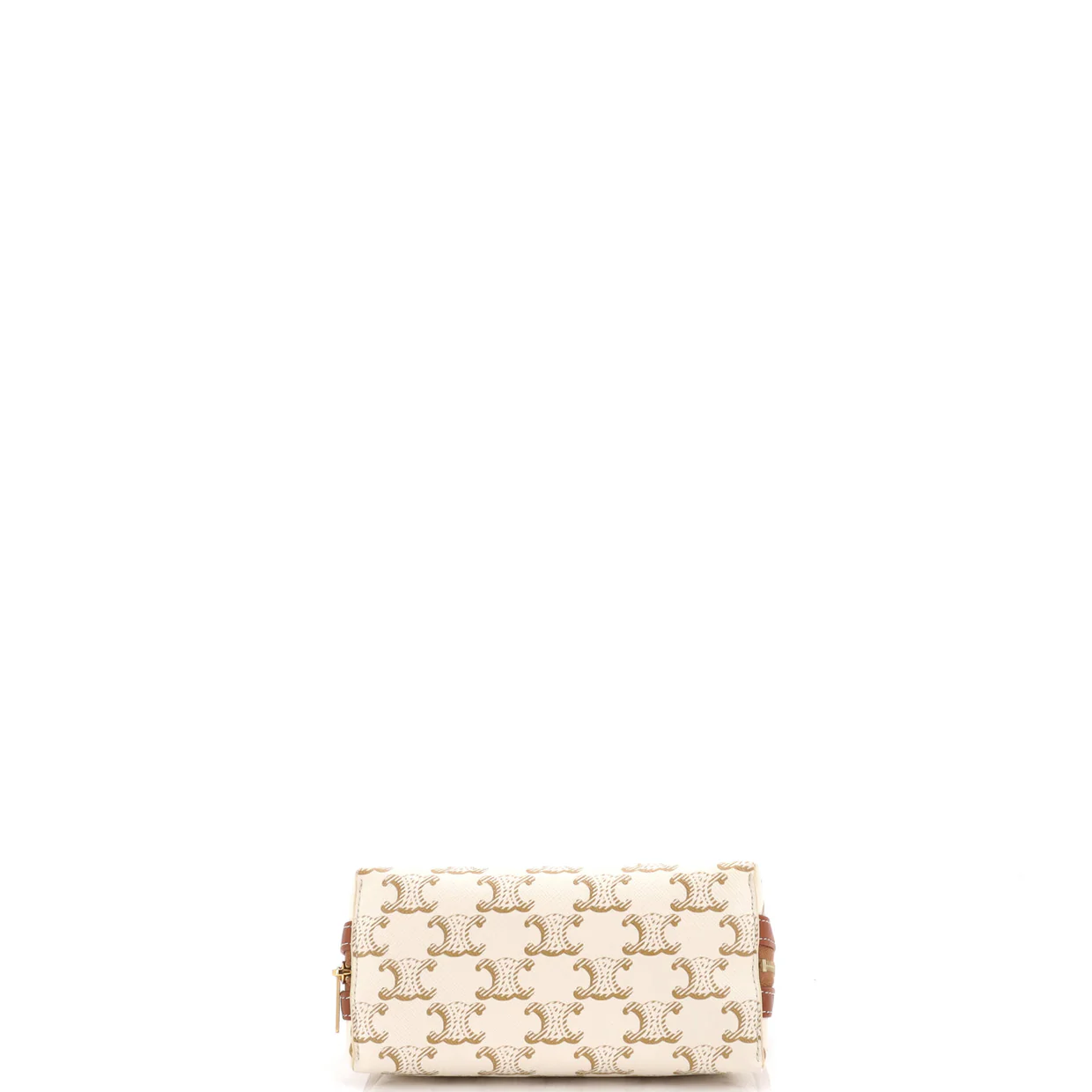 Zip Around Chain Clutch Triomphe Coated Canvas - Deep Luxury