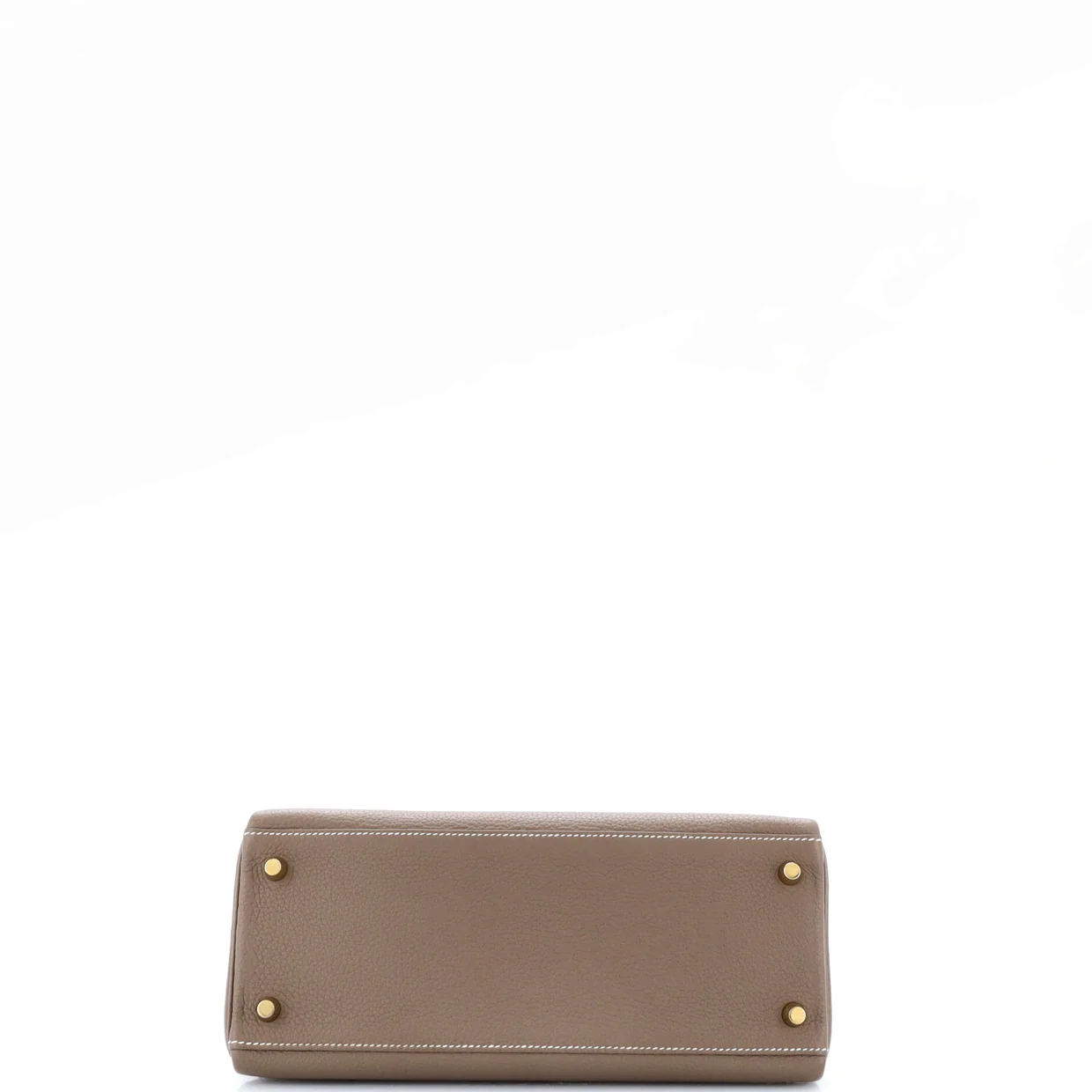 Kelly Handbag Grey Clemence with Gold Hardware 28 - Deep Luxury