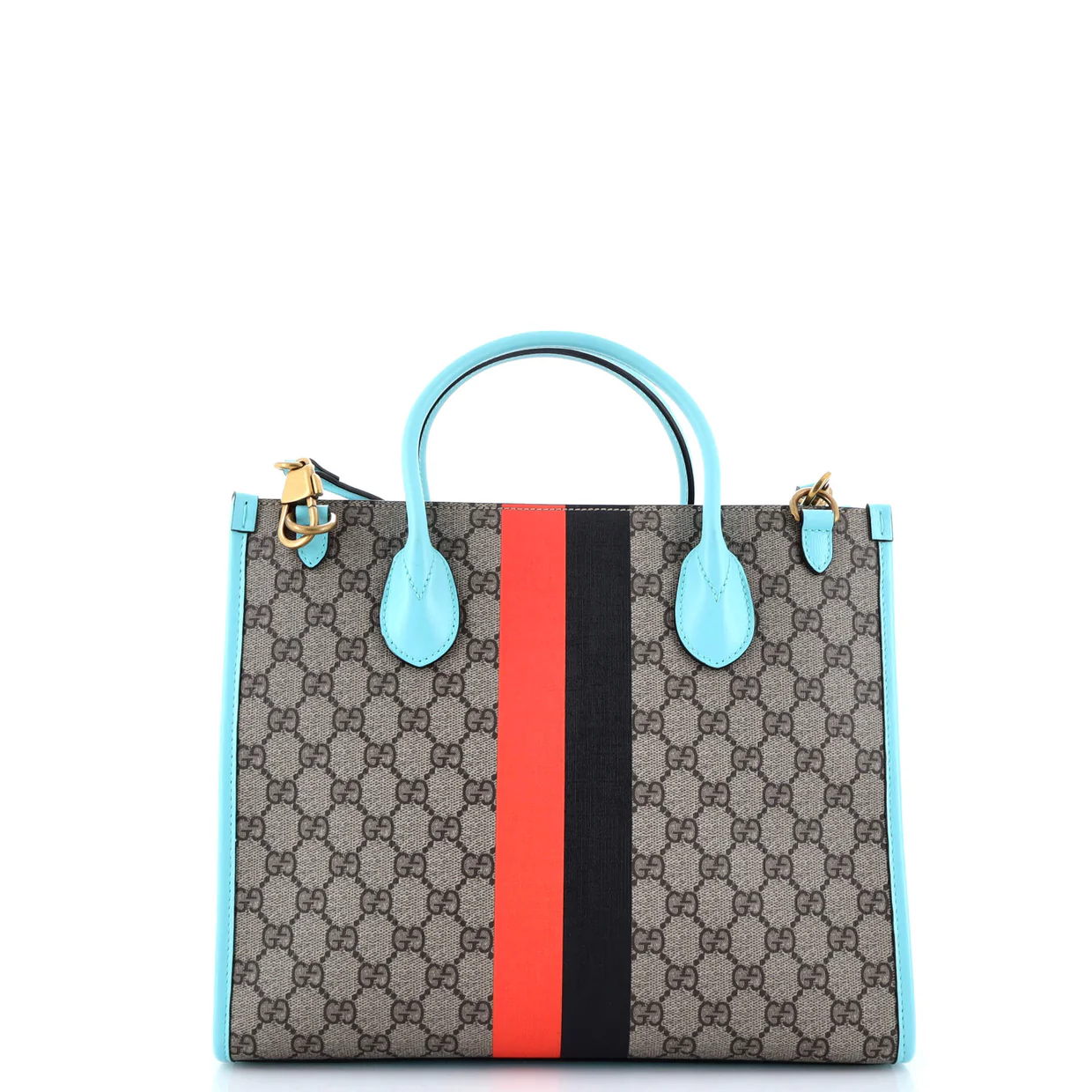 Structured Top Handle Open Tote Printed GG Coated Canvas Small - Deep Luxury