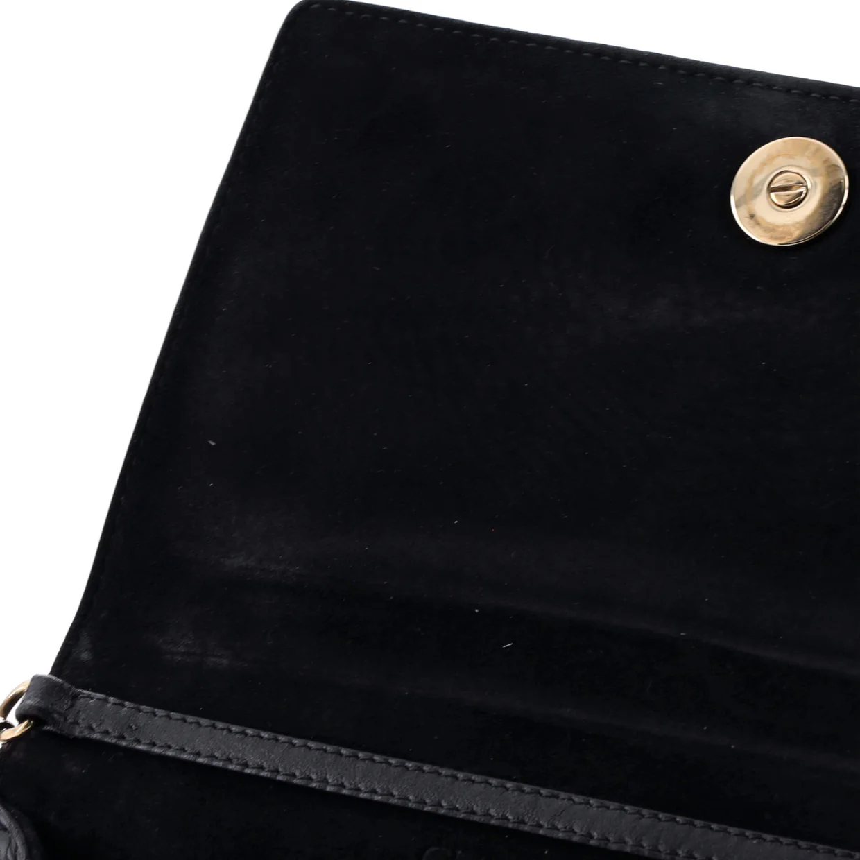 Diorama Wallet on Chain Leather - Deep Luxury