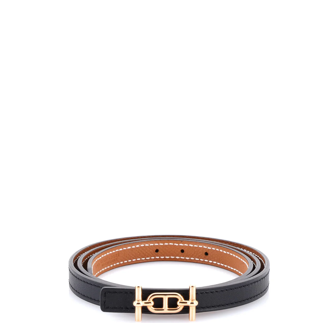 Ancre Reversible Belt Leather Thin - Deep Luxury