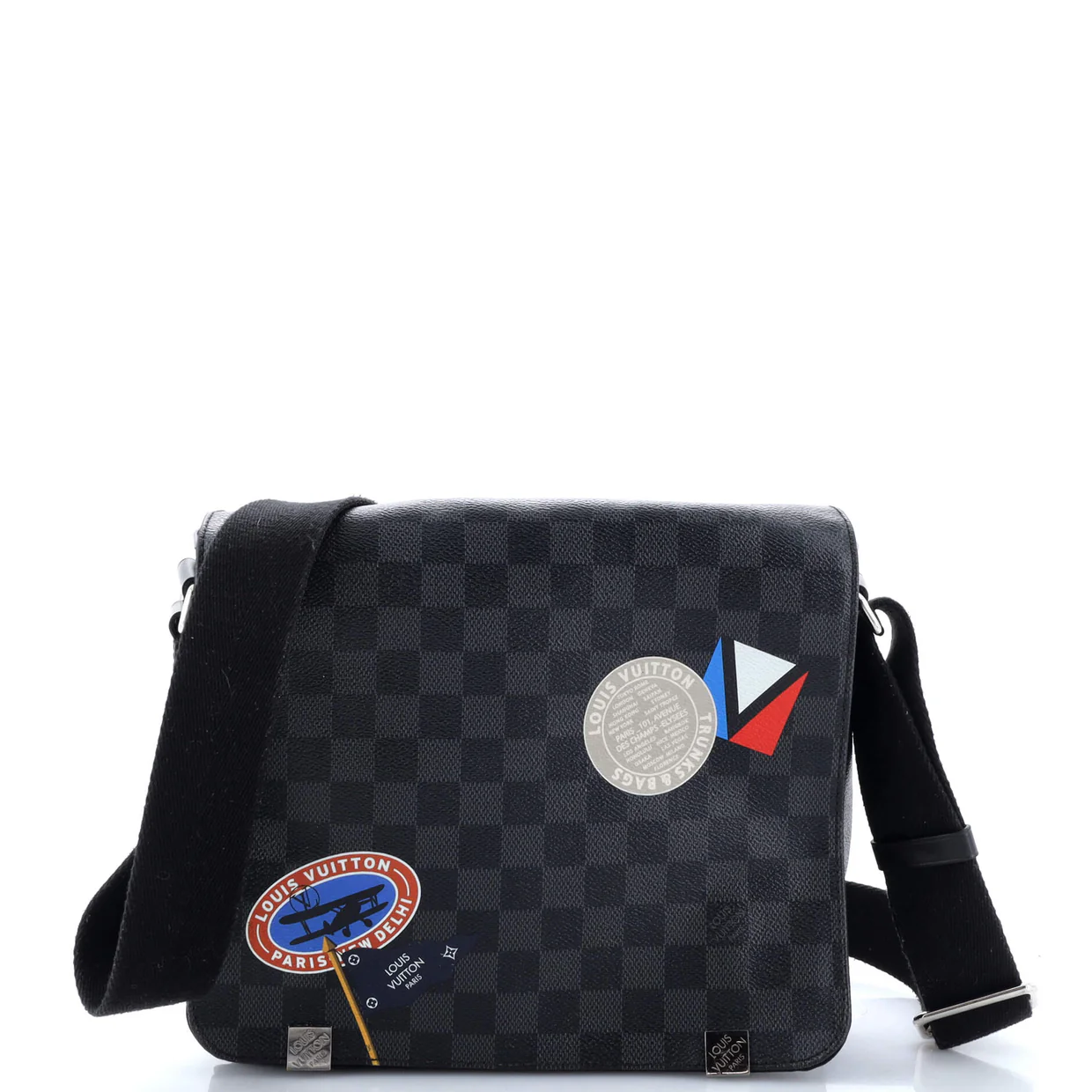 District Messenger Bag Limited Edition Damier Graphite LV League PM - Deep Luxury