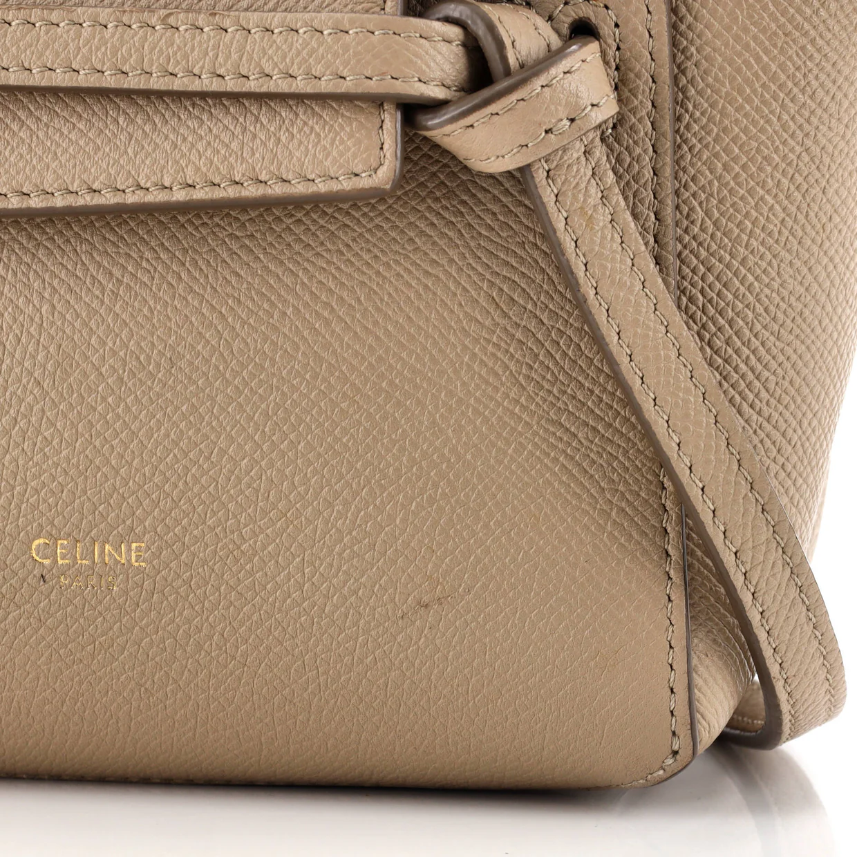 Belt Bag Textured Leather Pico - Deep Luxury