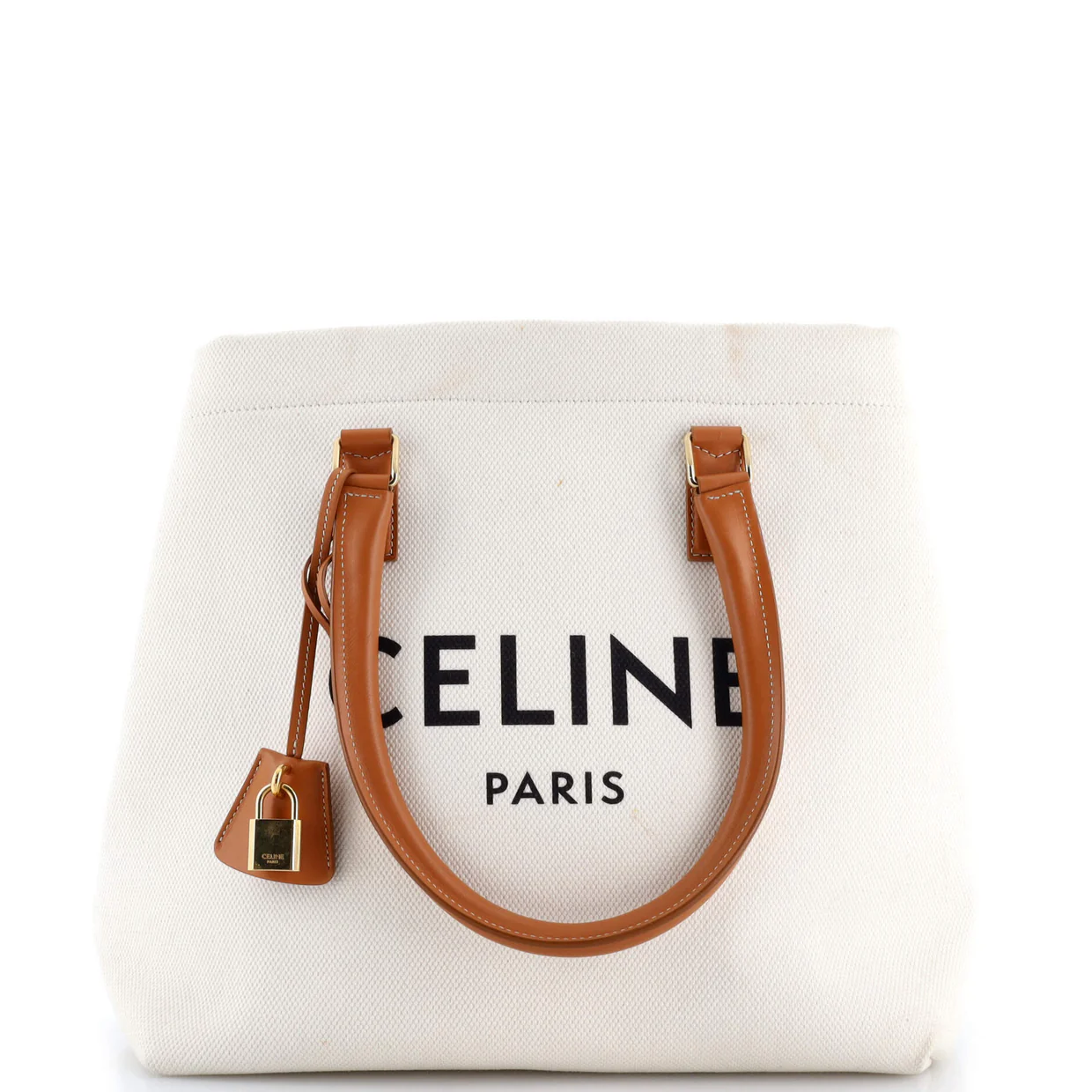 Horizontal Cabas Tote Canvas with Leather - Deep Luxury