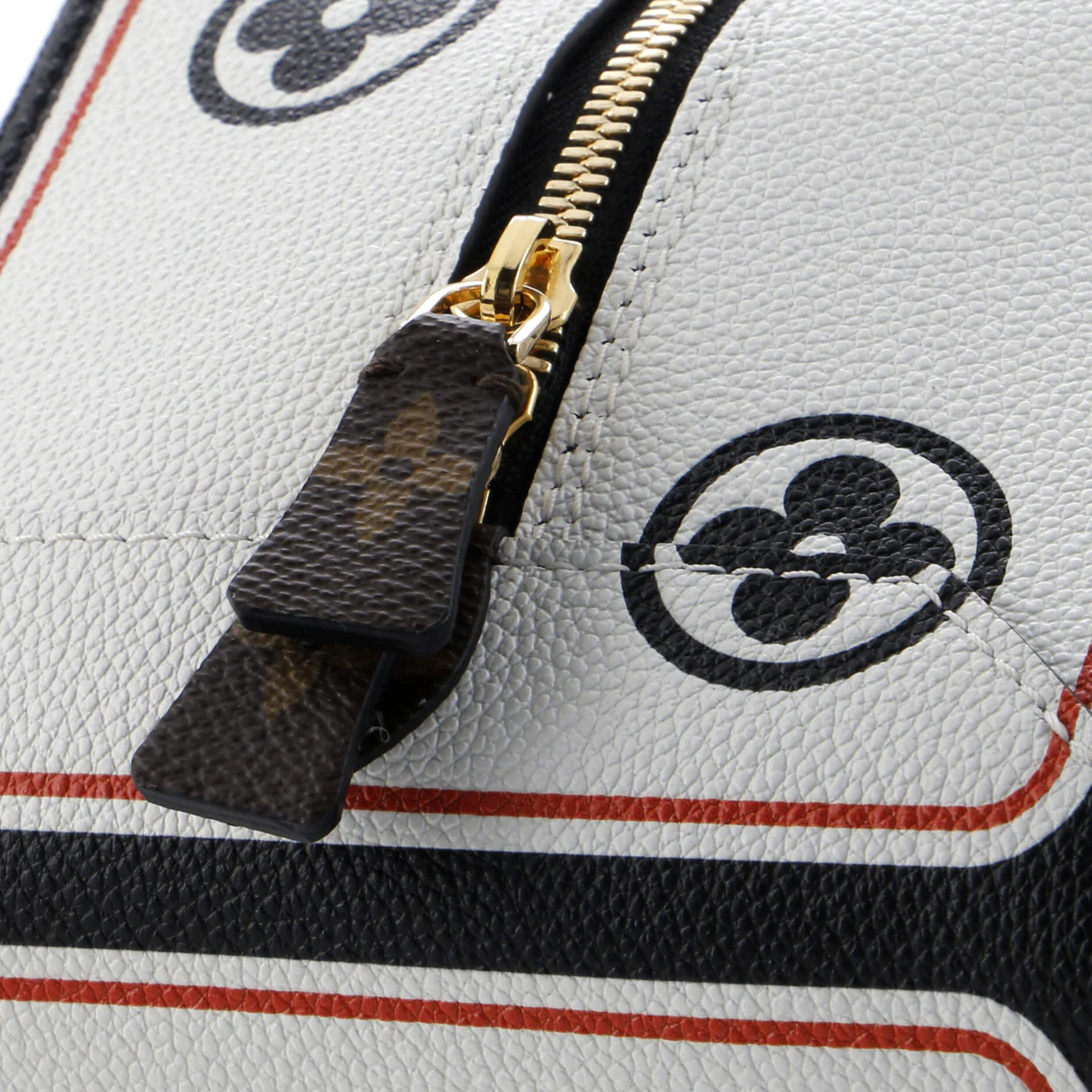 Square Bag Limited Edition Game On Leather with Monogram Canvas - Deep Luxury