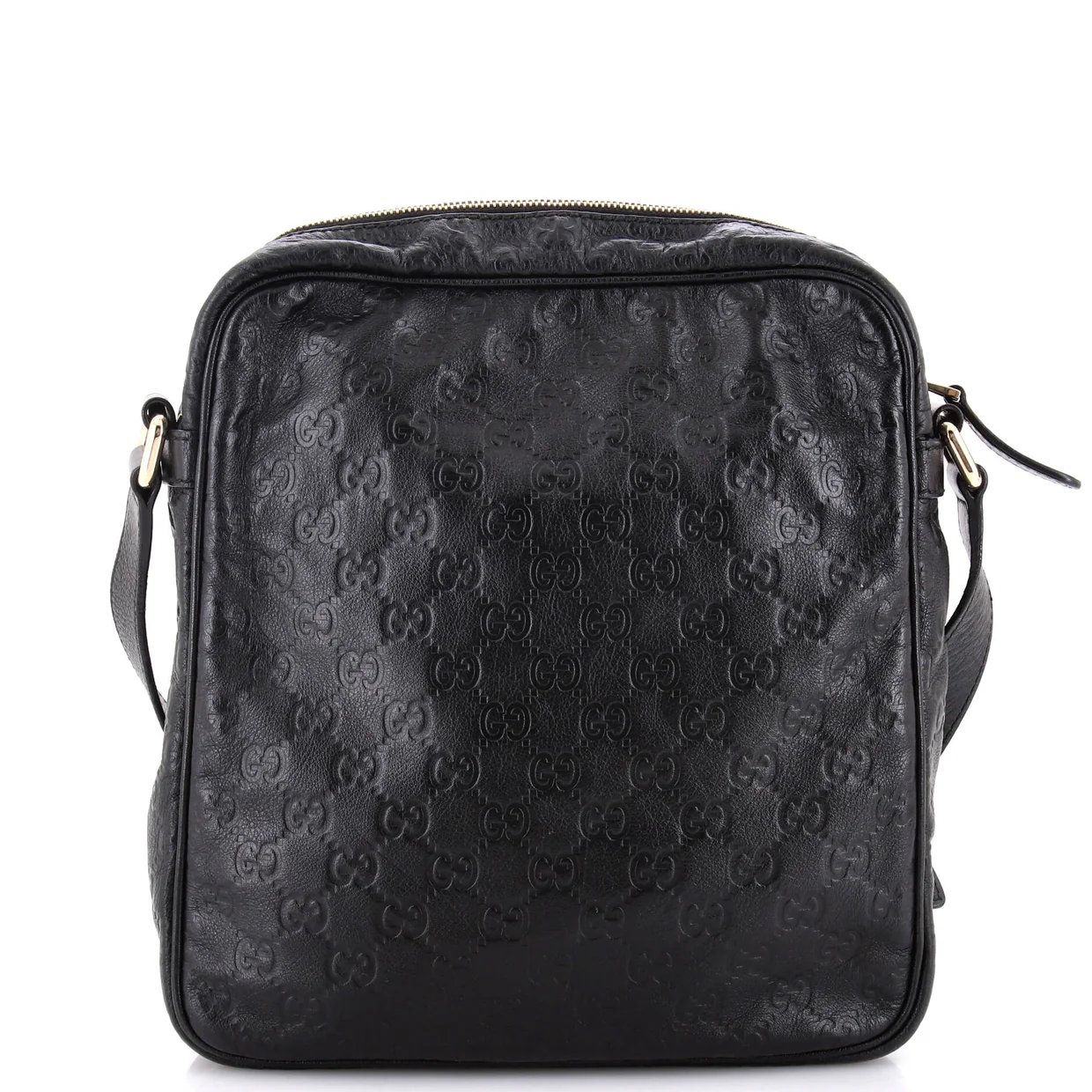 Front Zip Messenger Guccissima Leather Medium - Deep Luxury