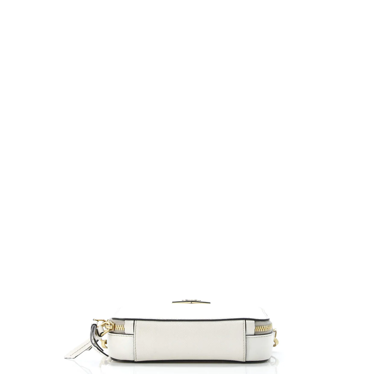 Double Zip Wallet on Chain Crossbody Saffiano Leather Mini - Deep Luxury
