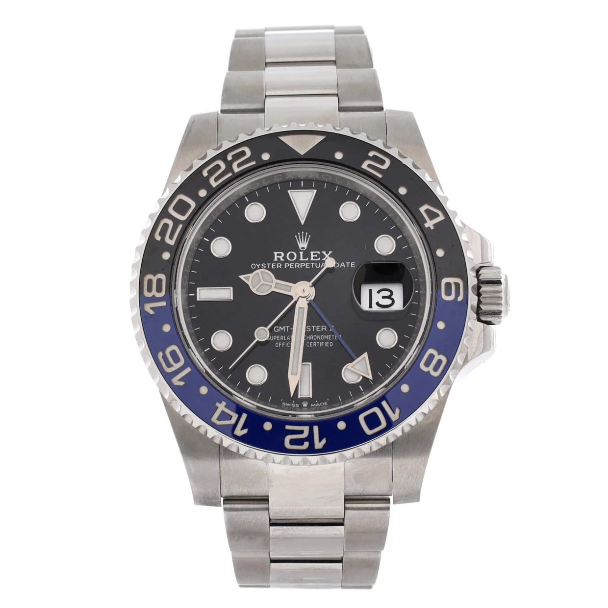 Oyster Perpetual Date GMT-Master II Batman Automatic Watch Stainless Steel and Cerachrom 40 - Deep Luxury
