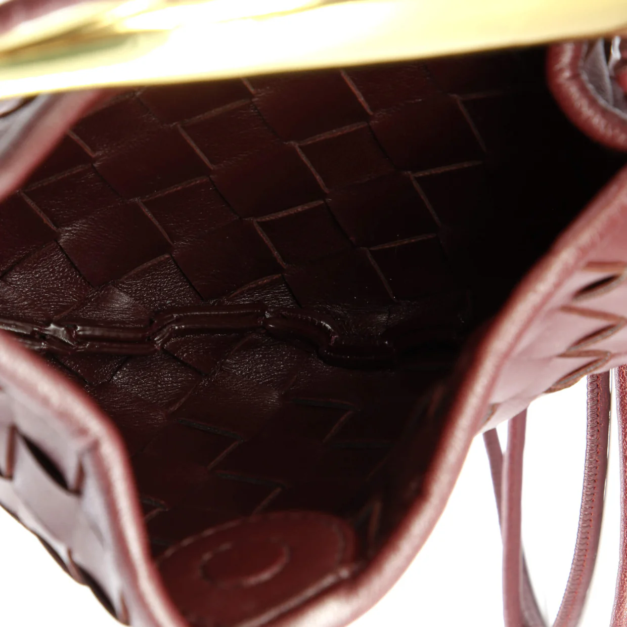 Sardine Top Handle Bag Intrecciato Nappa Mini - Deep Luxury