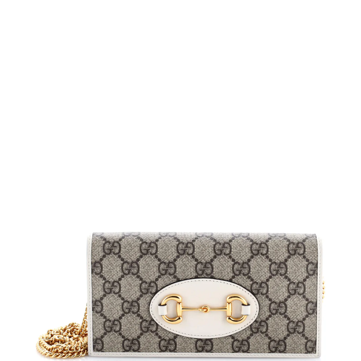 Horsebit 1955 Chain Wallet GG Coated Canvas - Deep Luxury