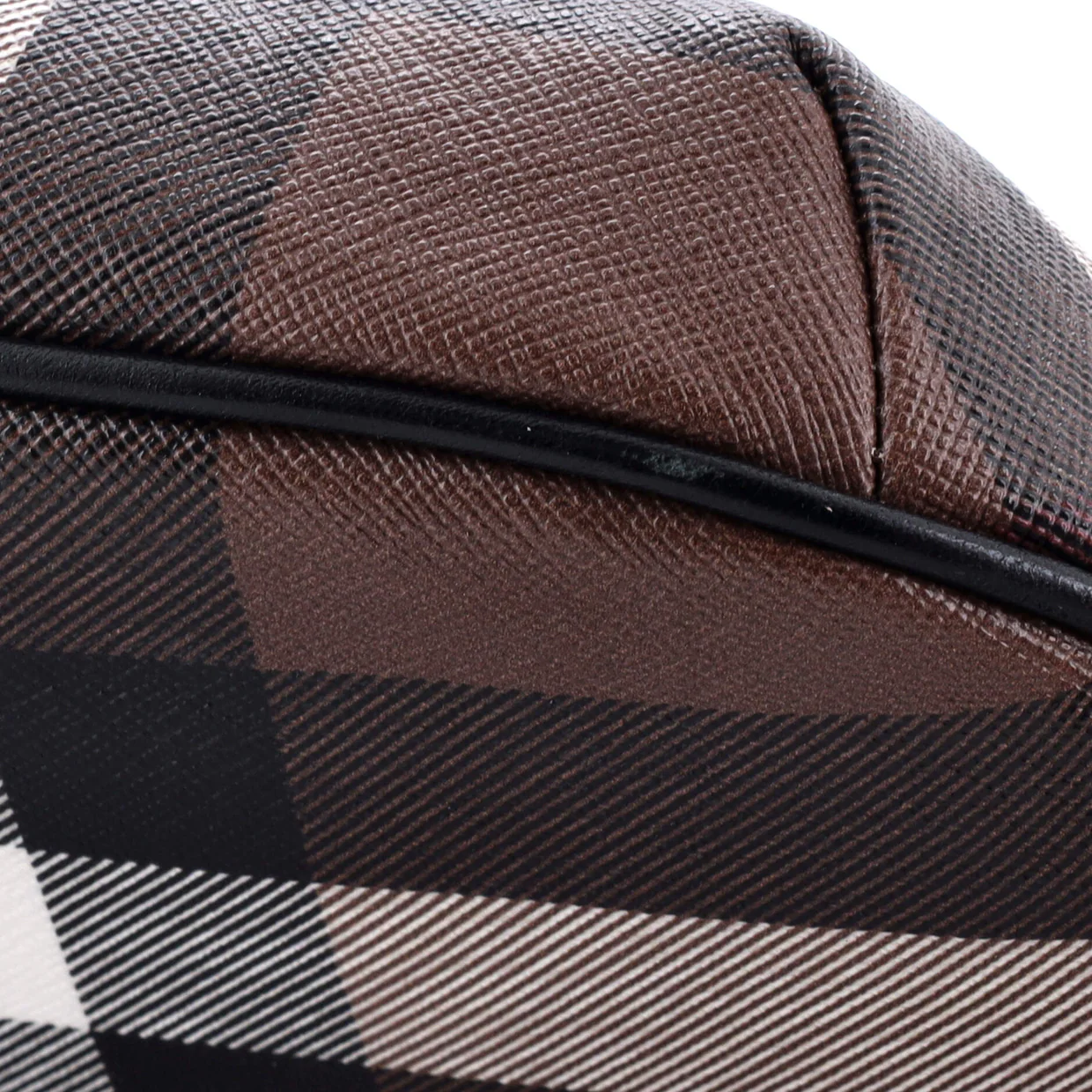 Cason Bum Bag Check E-Canvas Medium - Deep Luxury