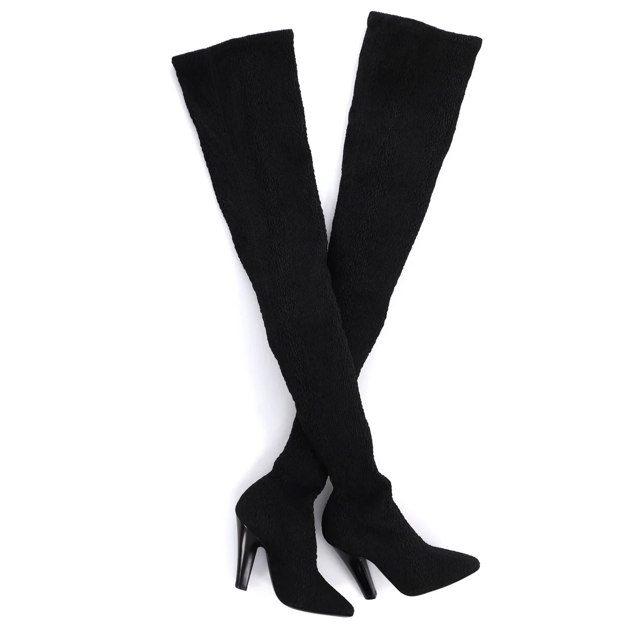 Women's Thigh High Boots Fabric - Deep Luxury