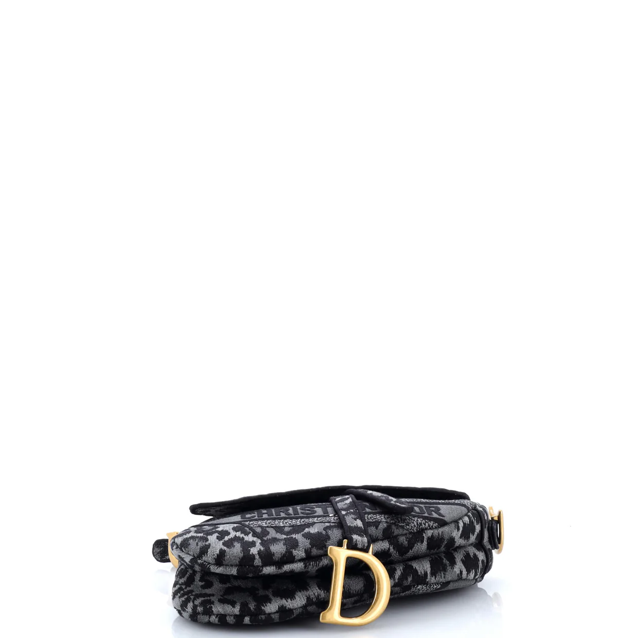 Saddle Handbag Mizza Embroidered Canvas Medium - Deep Luxury