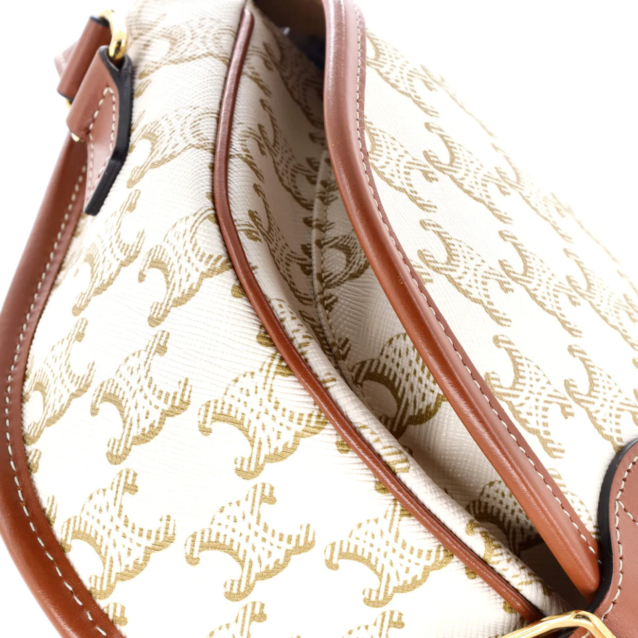 Folco Bag Triomphe Coated Canvas Medium - Deep Luxury