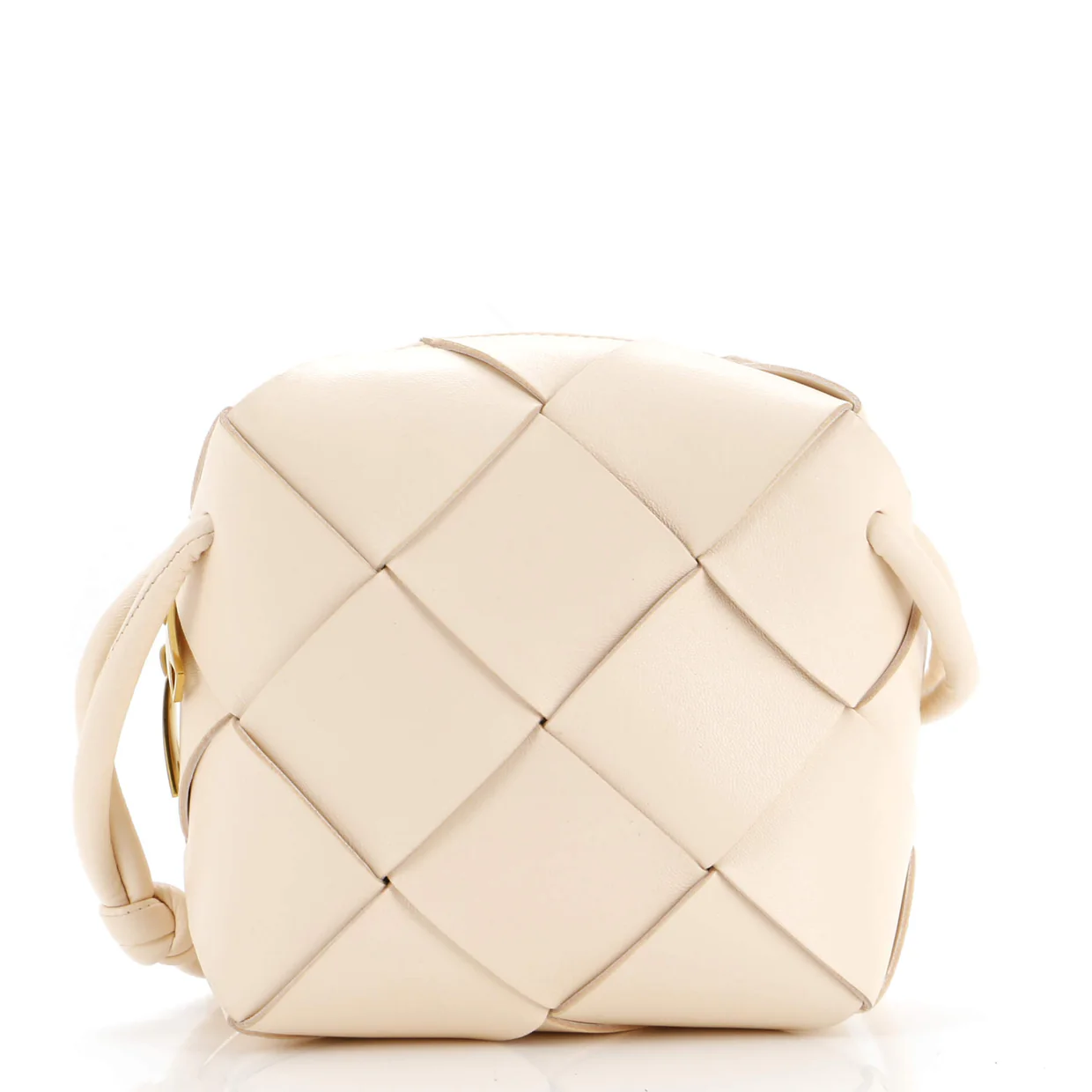 Cassette Camera Crossbody Bag Maxi Intrecciato Leather Mini - Deep Luxury