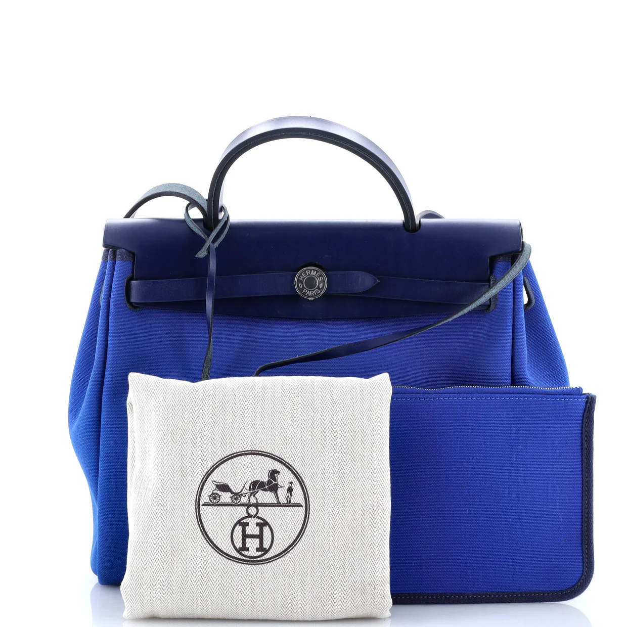 Herbag Zip Leather and Toile 31 - Deep Luxury