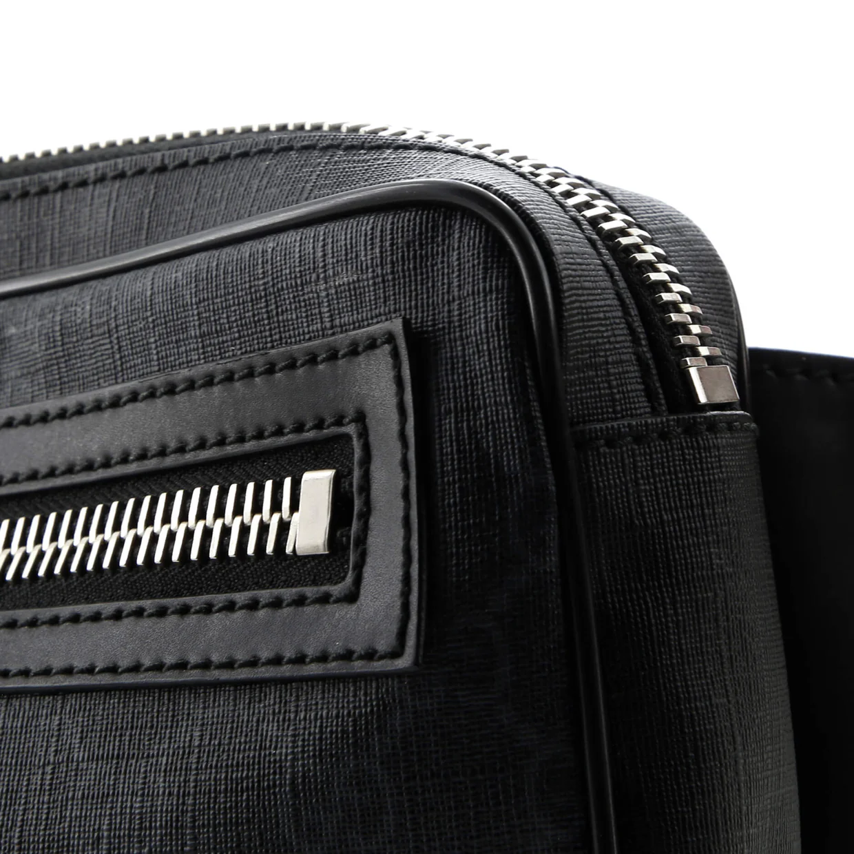 Soft Zip Belt Bag GG Coated Canvas Small - Deep Luxury