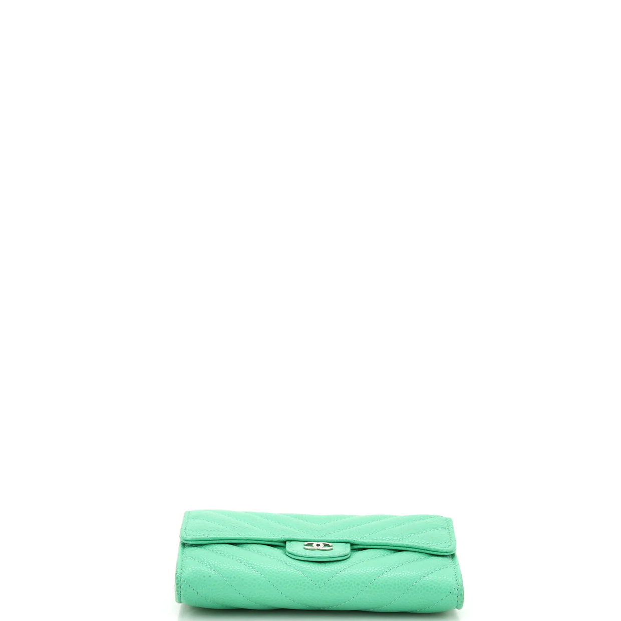 CC Gusset Classic Flap Wallet Quilted Caviar Medium - Deep Luxury