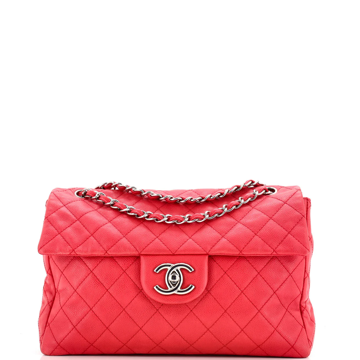 Classic Soft Flap Bag Quilted Caviar Maxi - Deep Luxury