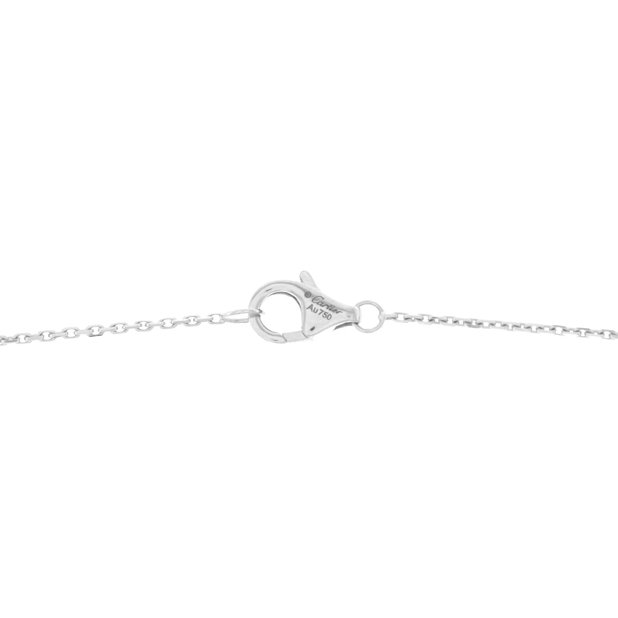 Trinity Pendant Necklace 18K White Gold with Diamonds and Ceramic Small - Deep Luxury