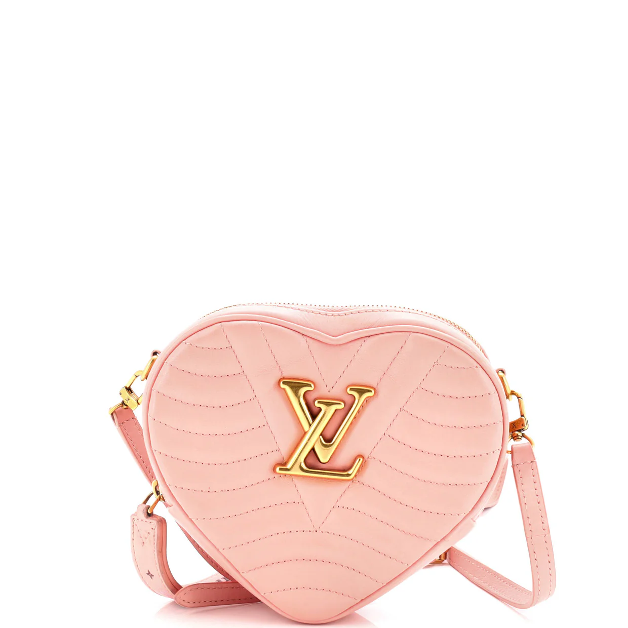 New Wave Heart Crossbody Bag Quilted Leather - Deep Luxury