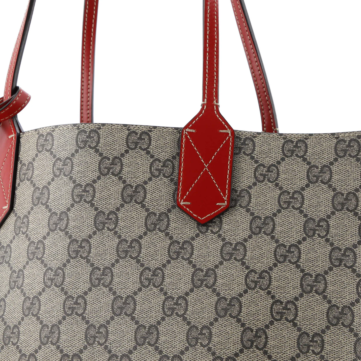 Reversible Tote GG Print Leather Small - Deep Luxury