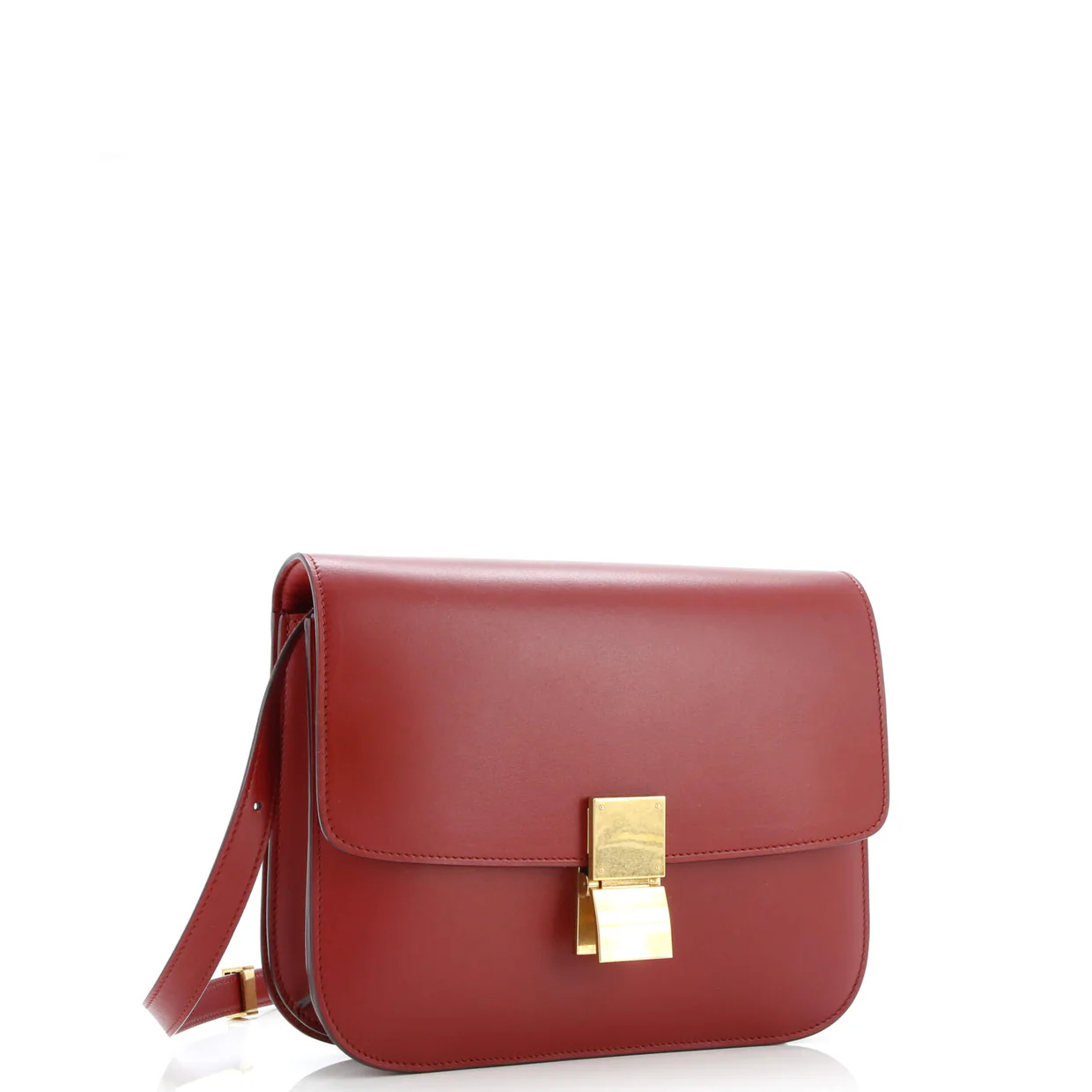 Classic Box Bag Smooth Leather Medium - Deep Luxury