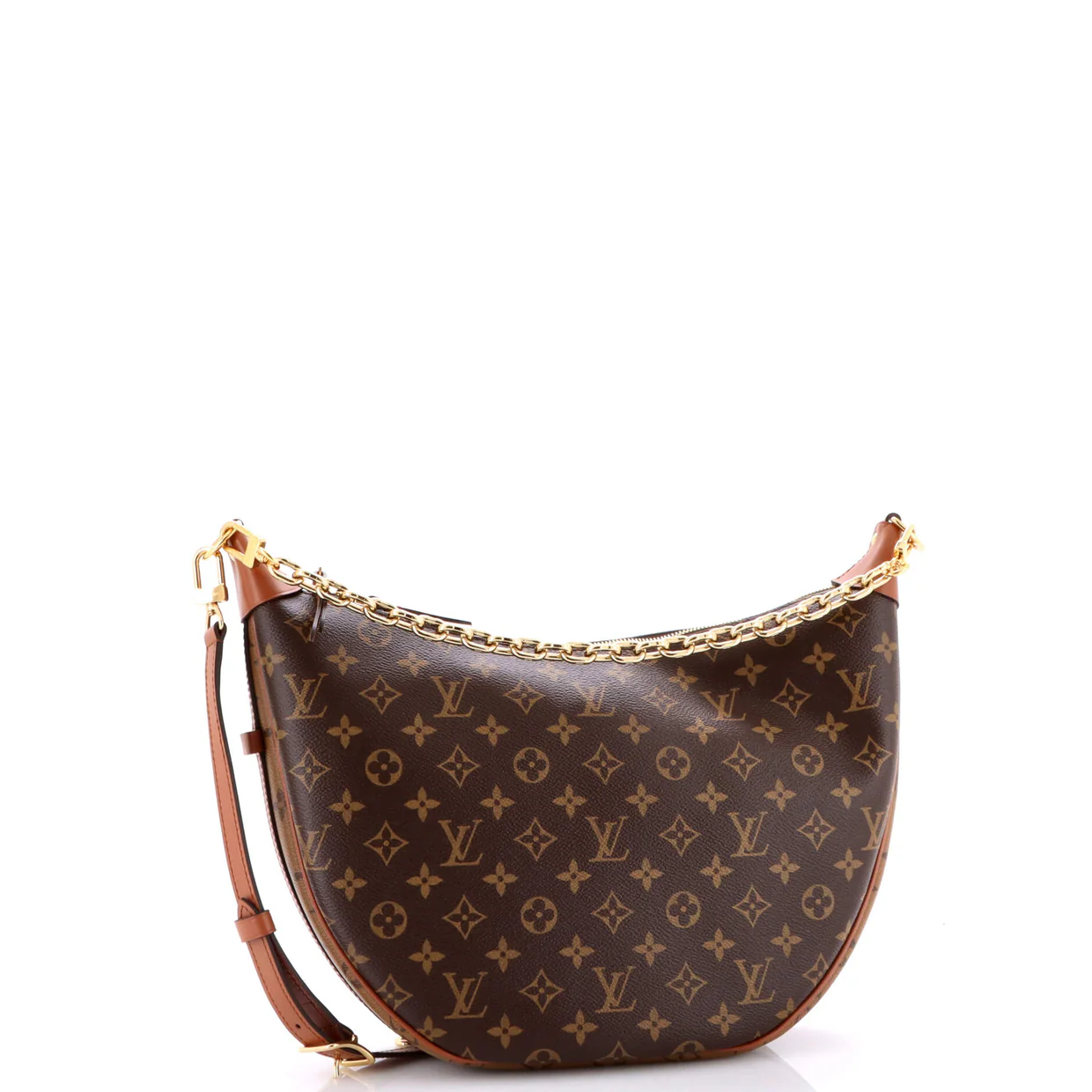 Loop Hobo Reverse Monogram Canvas - Deep Luxury